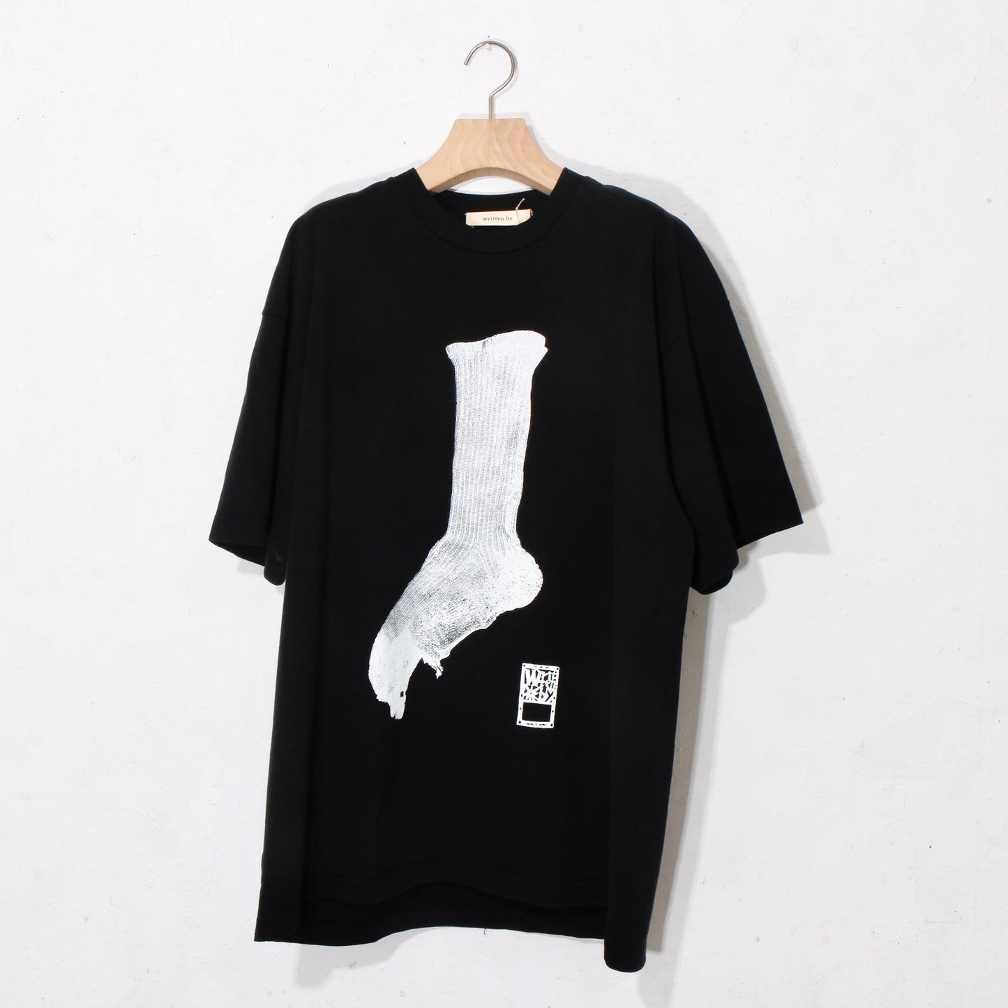 market print T-shirt / sox /bk
