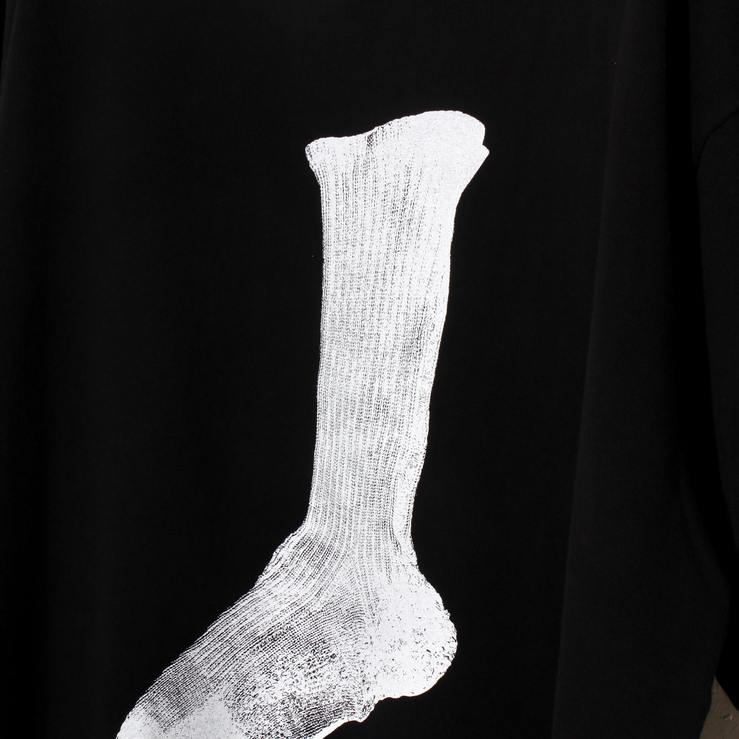 market print T-shirt / sox /bk
