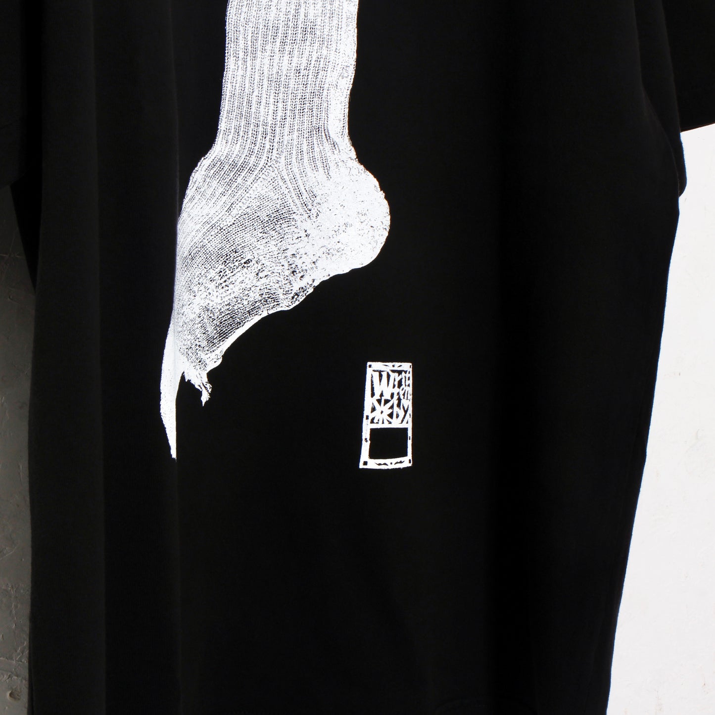market print T-shirt / sox /bk