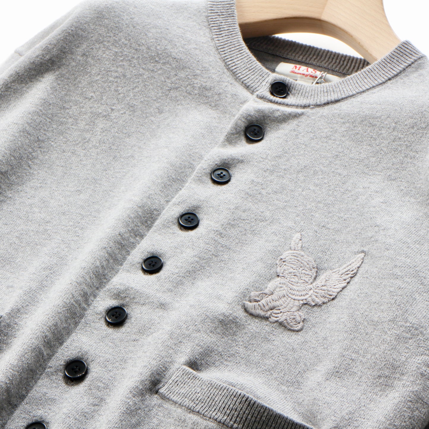 10 BUTTONS CARDIGAN /grey