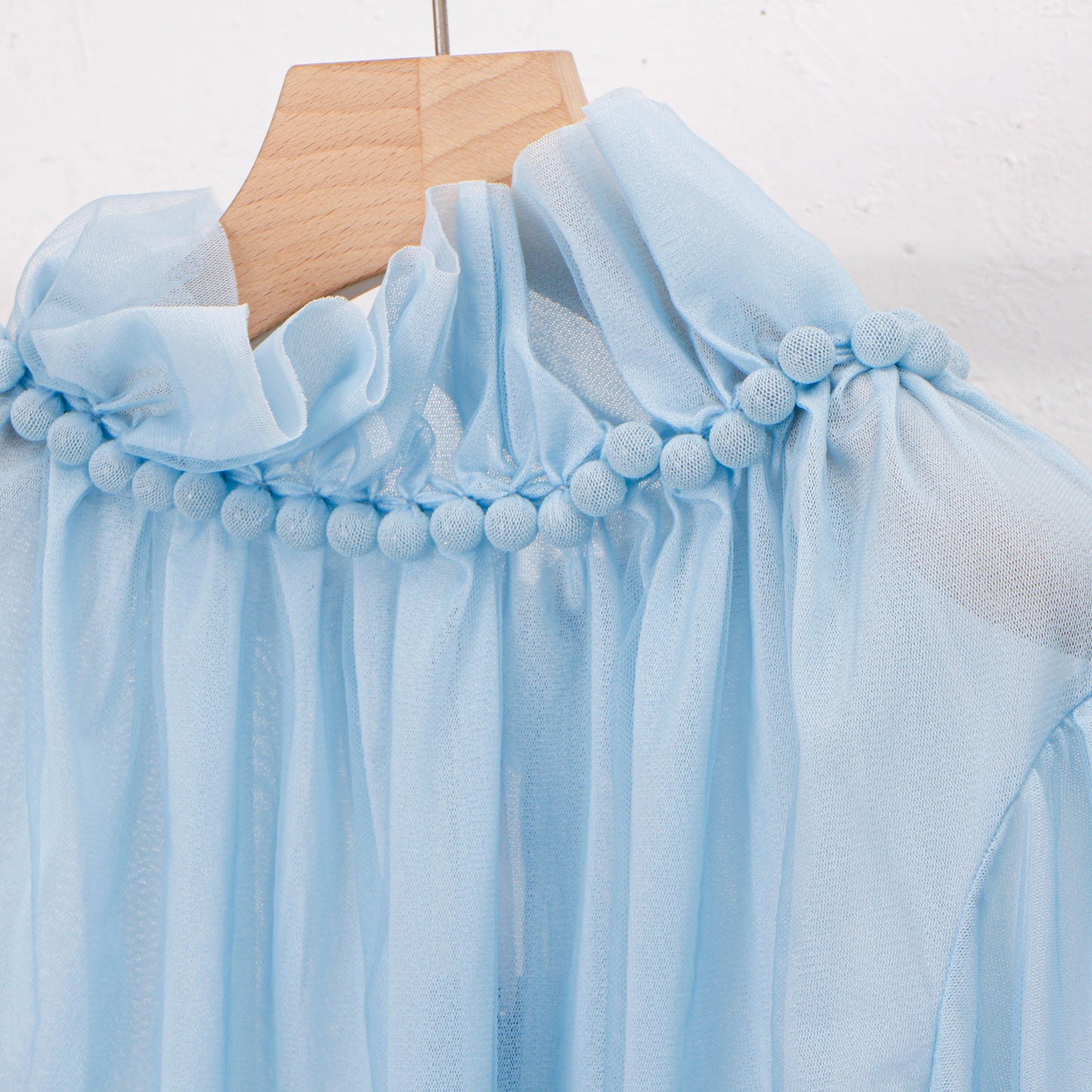 natsumi osawa/Tulle shibori tops #blue