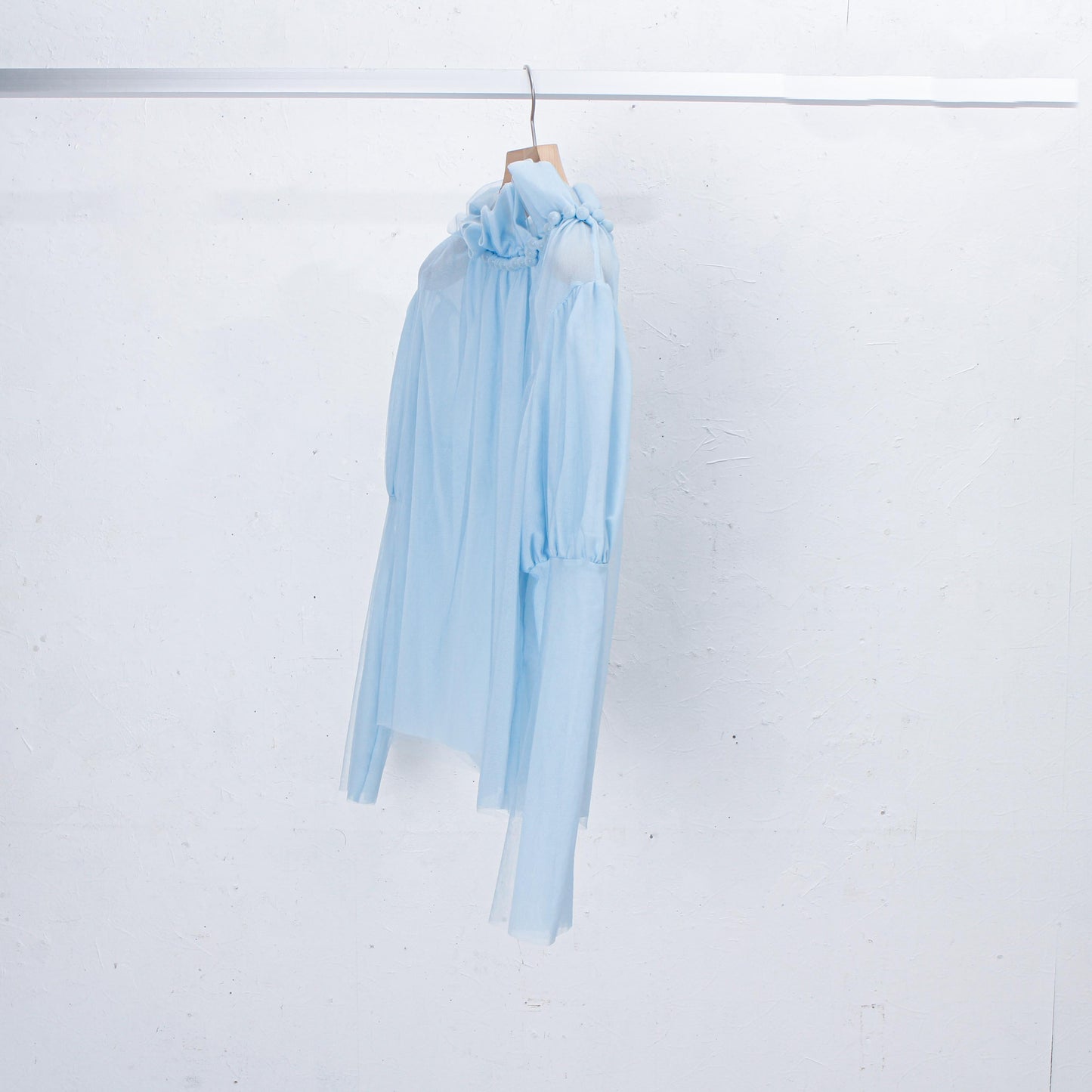 natsumi osawa/Tulle shibori tops #blue