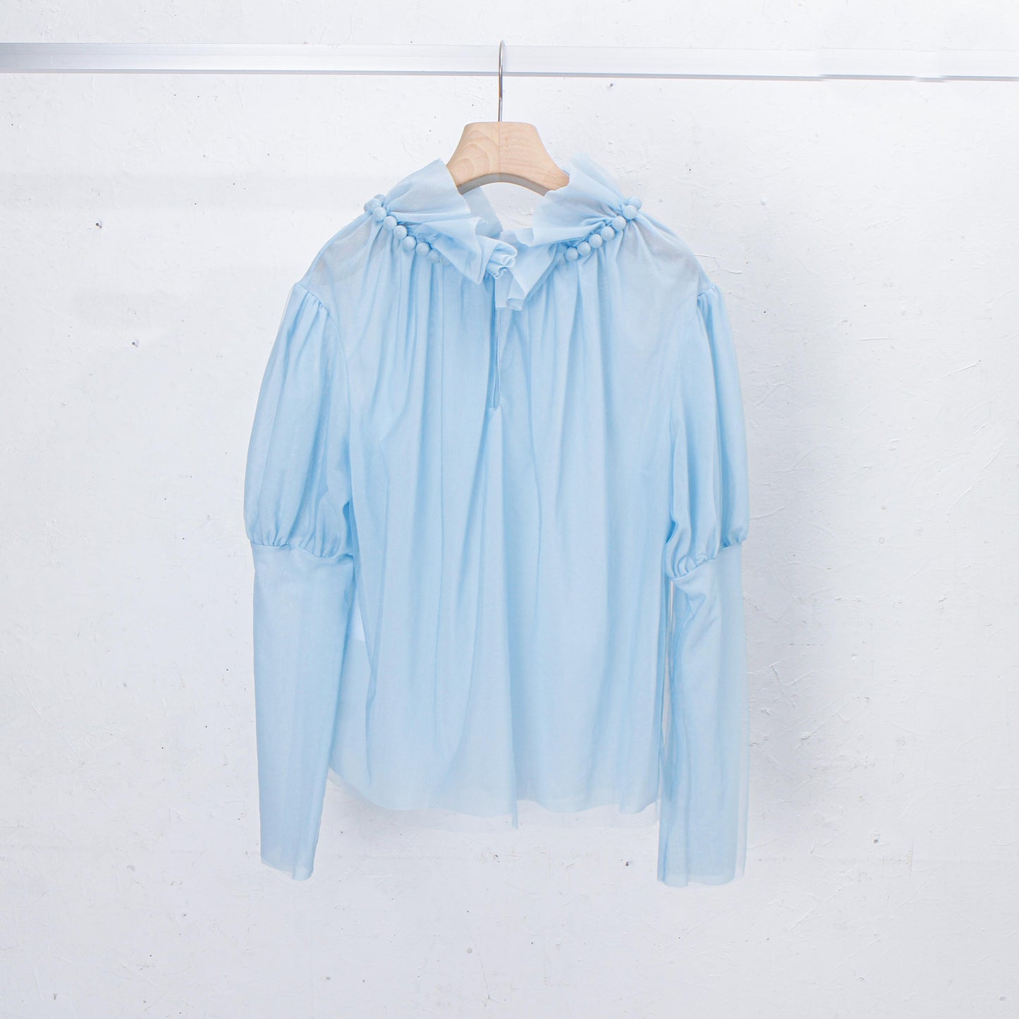 natsumi osawa/Tulle shibori tops #blue