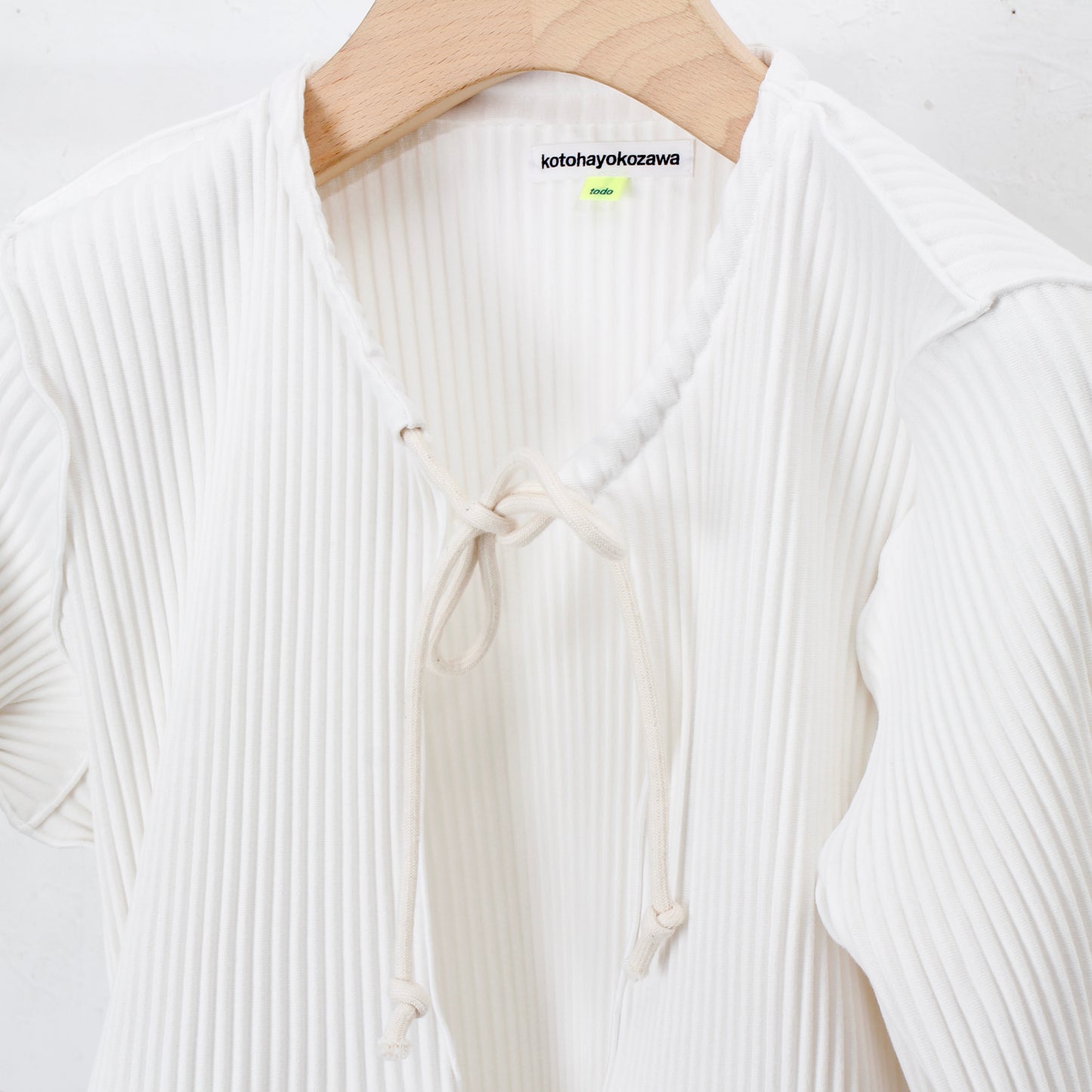 to do kotohayokozawa /CRISP ROPE CARDIGAN / white