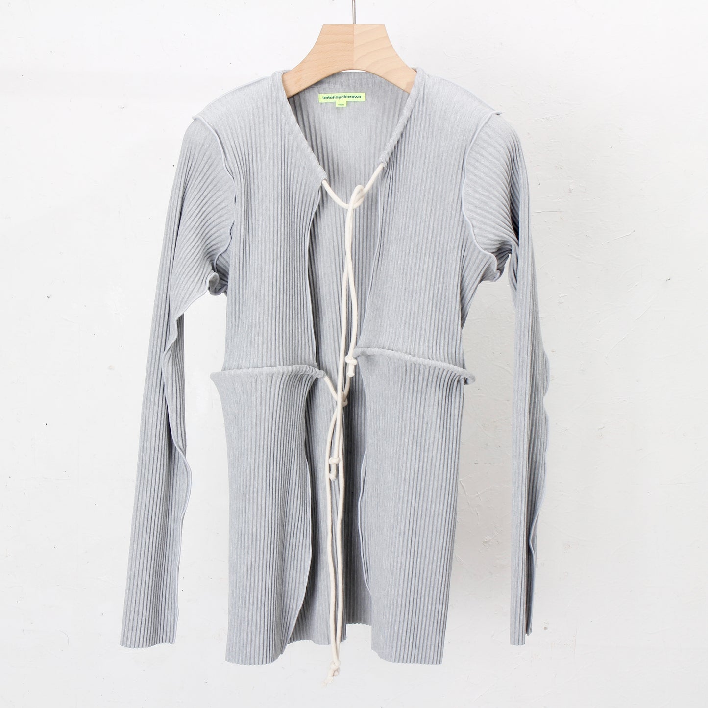 to do kotohayokozawa /CRISP ROPE CARDIGAN / gray