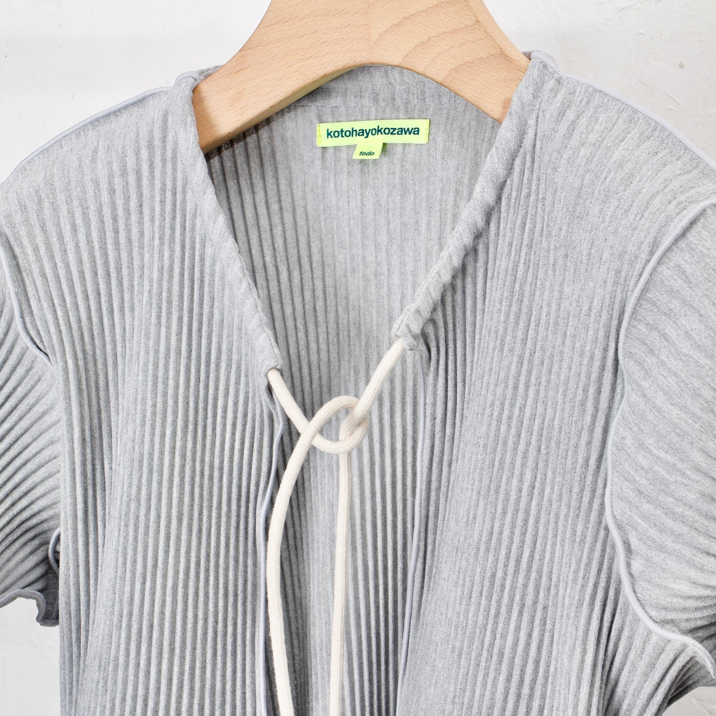 to do kotohayokozawa /CRISP ROPE CARDIGAN / gray