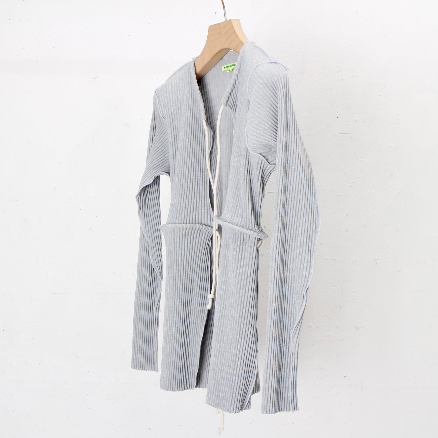 to do kotohayokozawa /CRISP ROPE CARDIGAN / gray