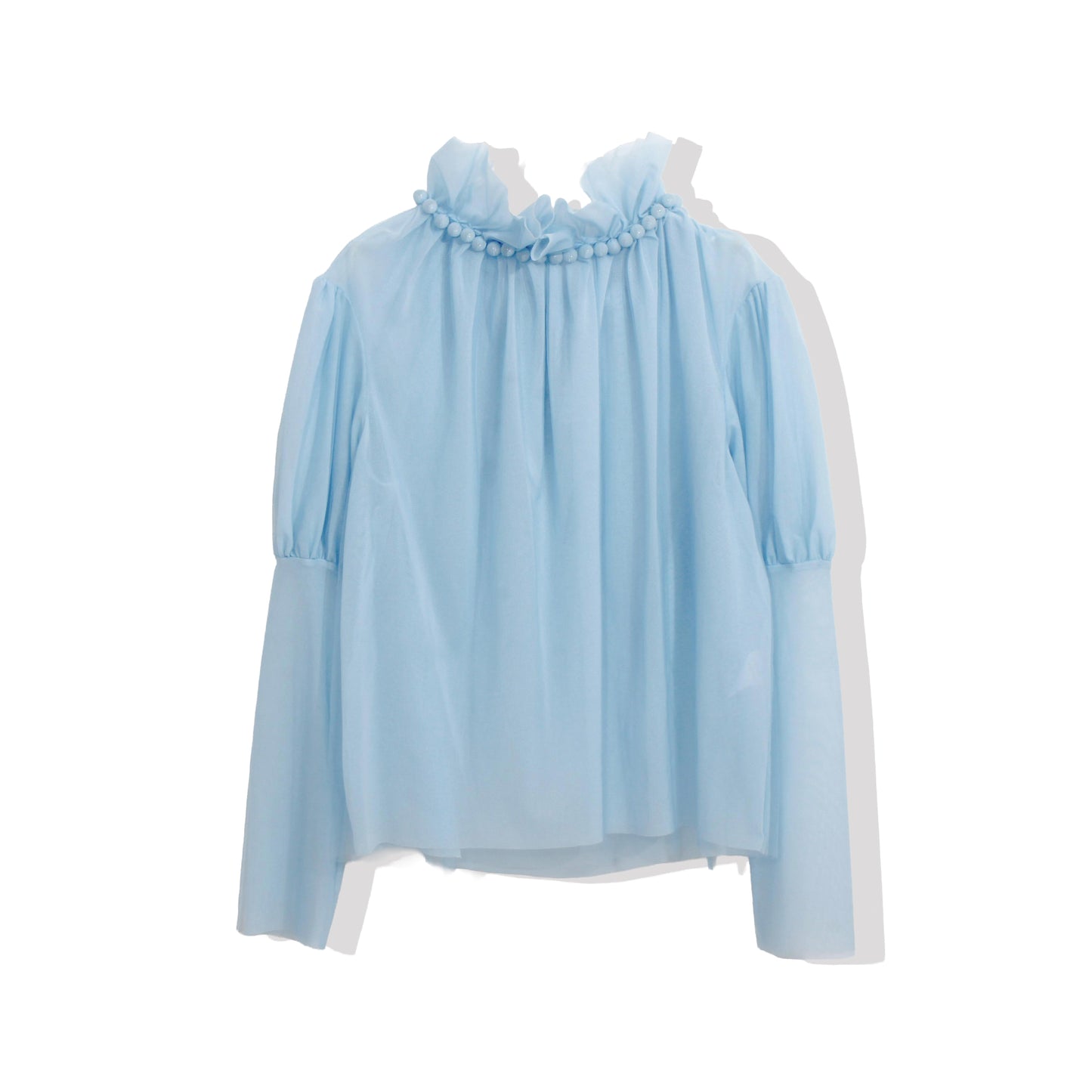 natsumi osawa/Tulle shibori tops #blue