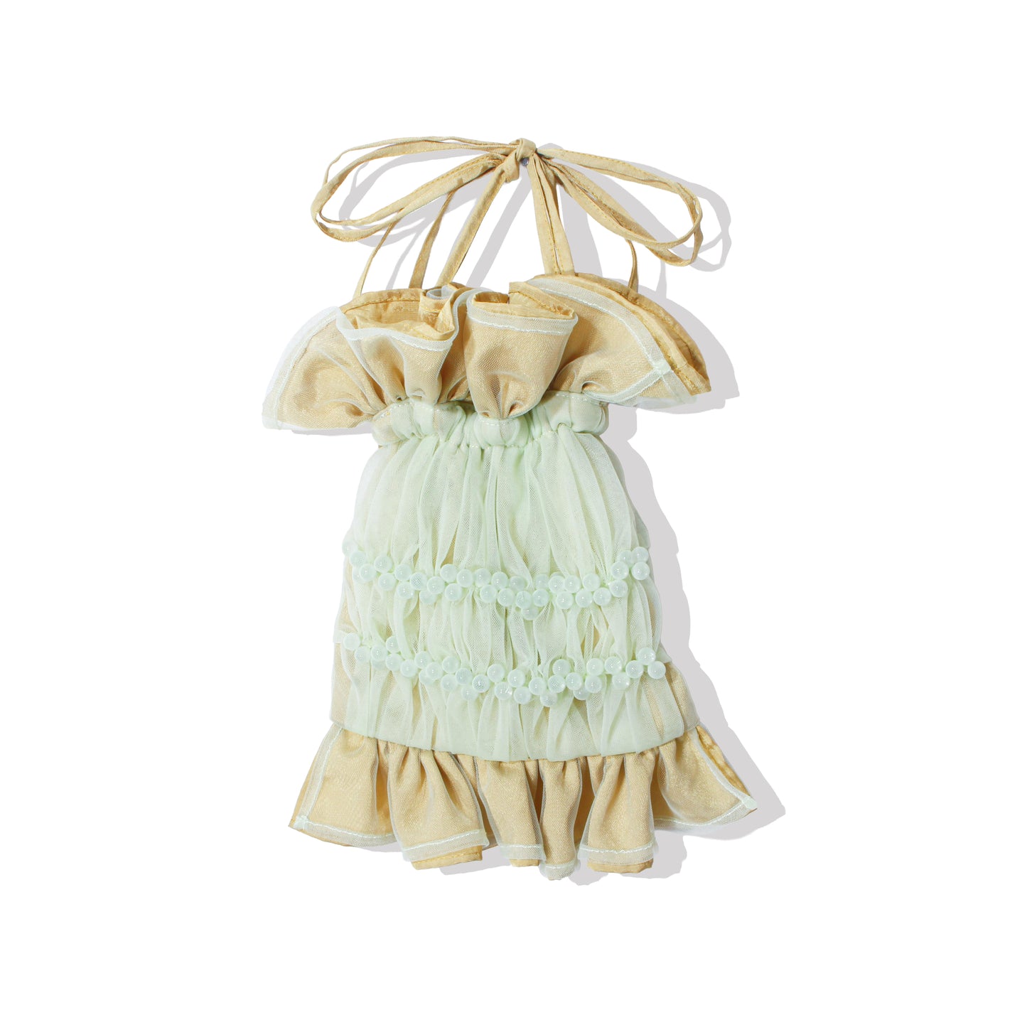 【新作】natsumi osawa/shibori tulle pochette