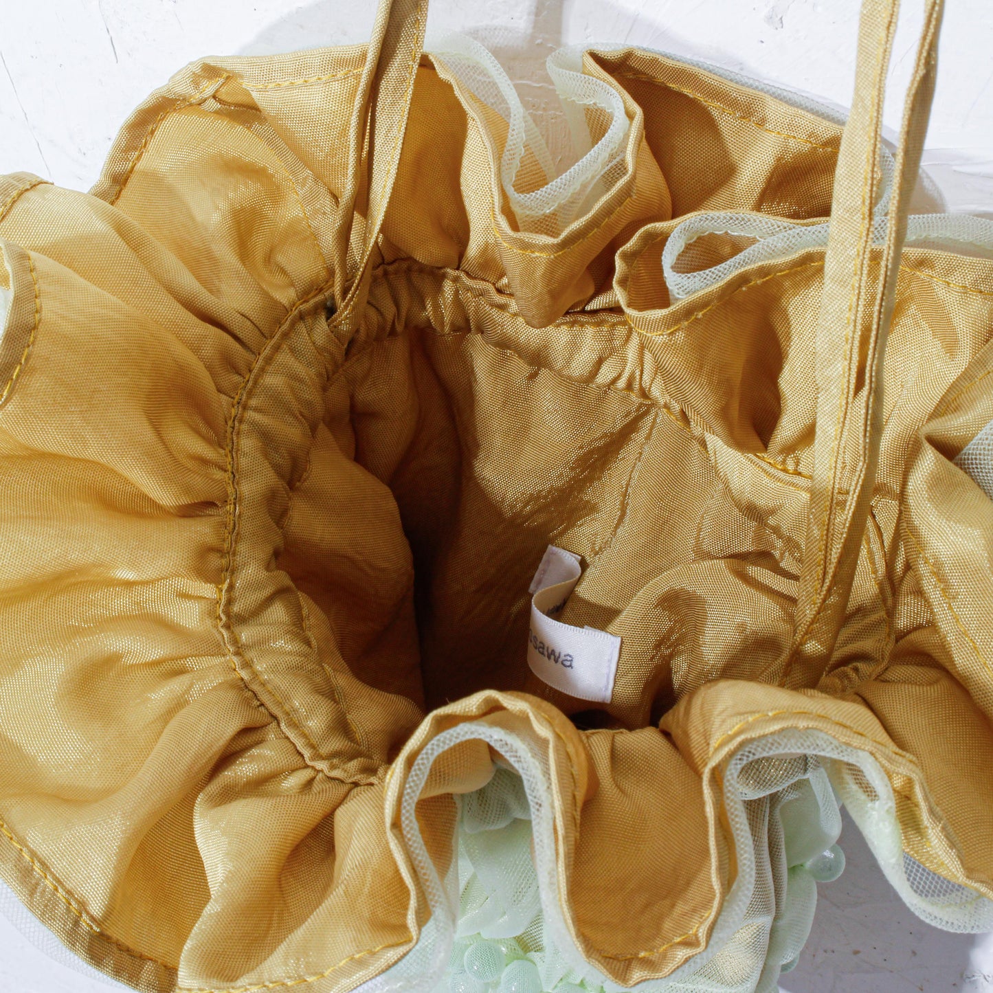 【新作】natsumi osawa/shibori tulle pochette