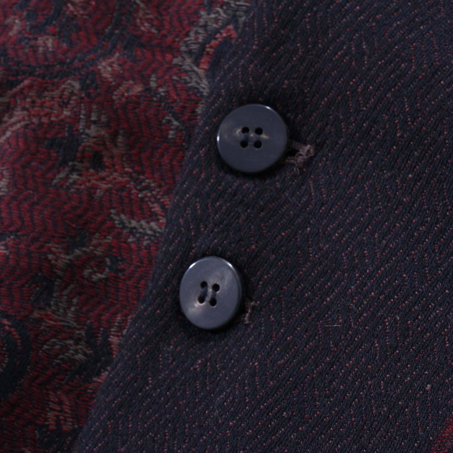 tibetan paisley jacquard gown coat / red
