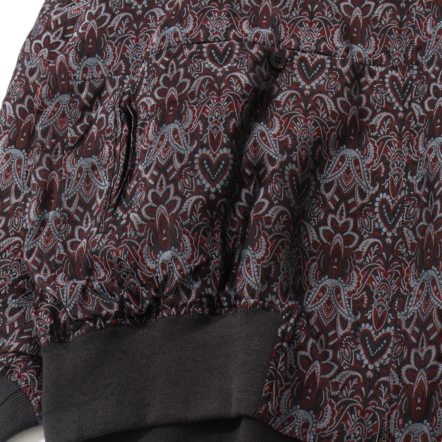 Persian Hand-Jaquard Hoodie Blouson /saxblue