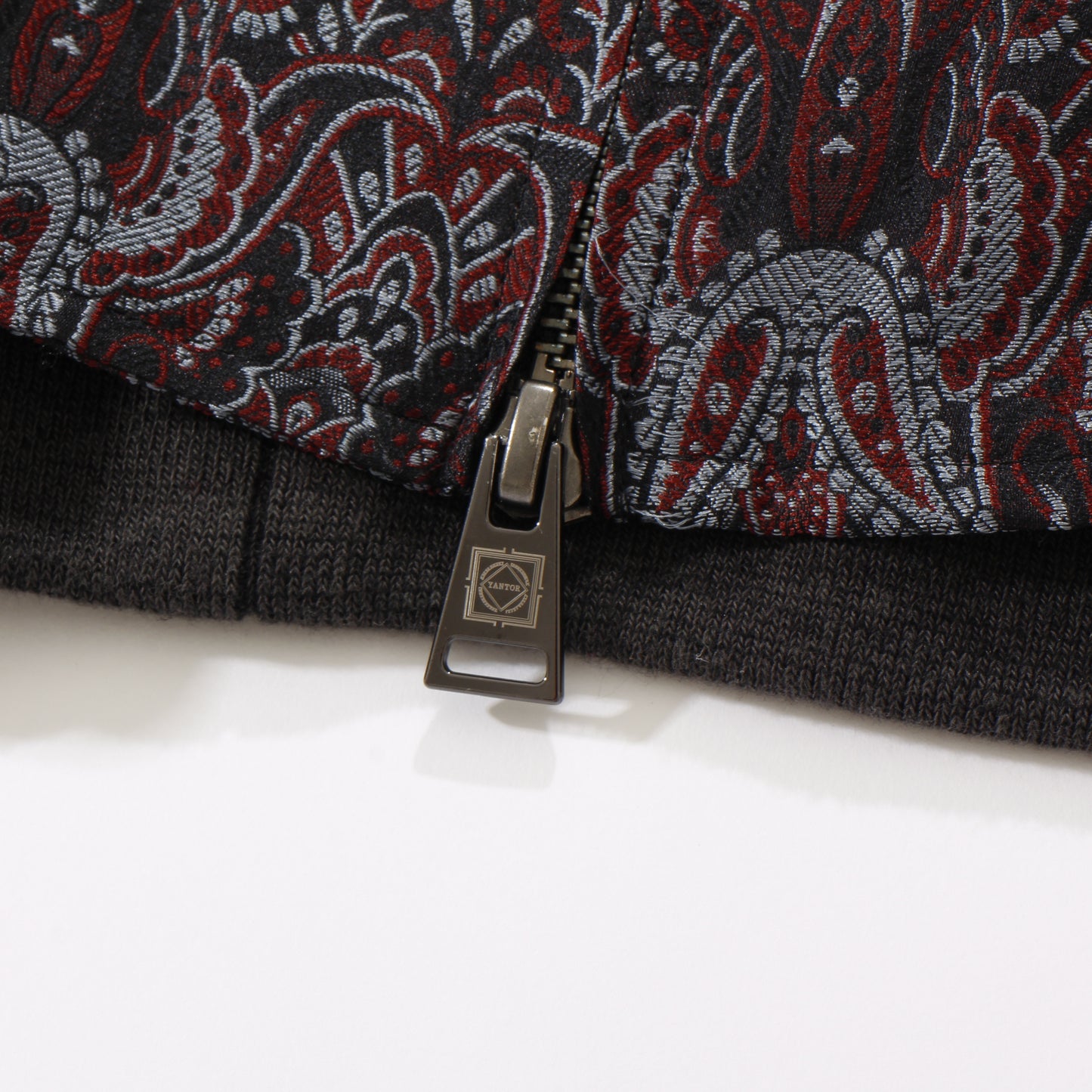 Persian Hand-Jaquard Hoodie Blouson /saxblue