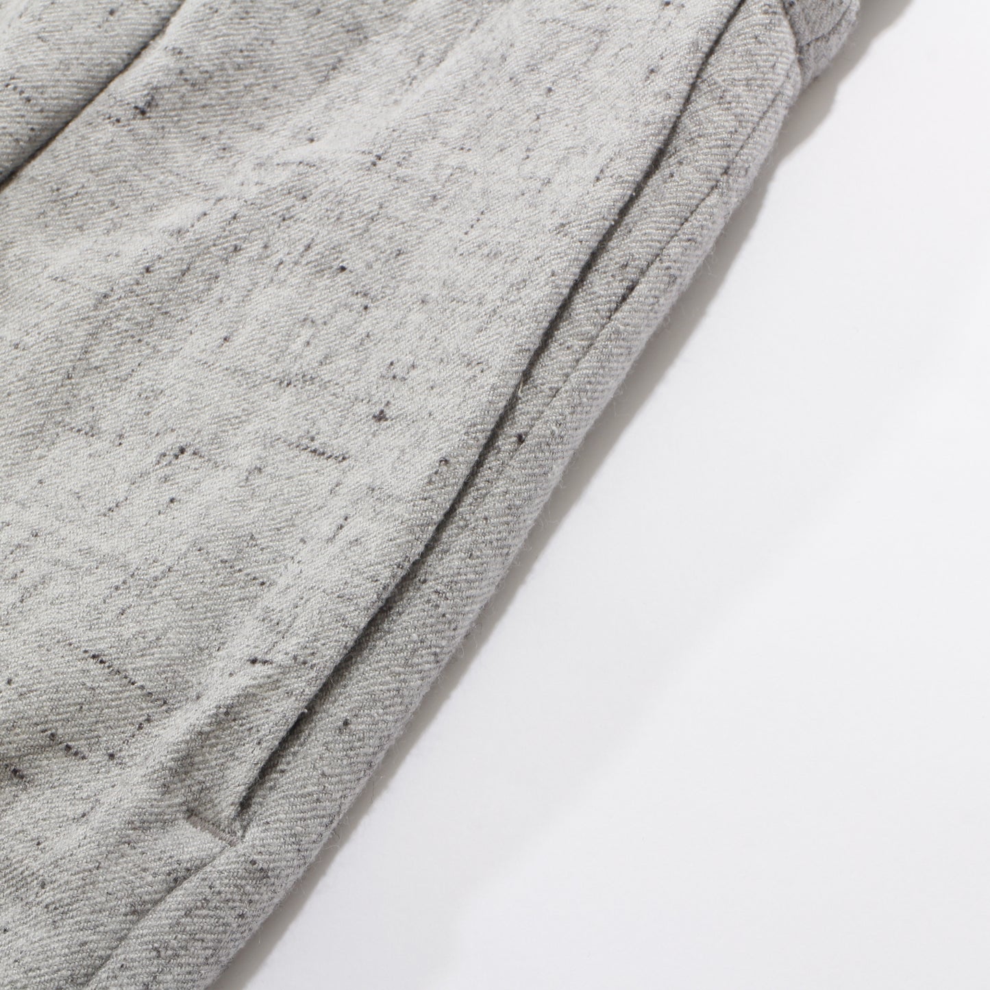 Stone Nep Straight Wide Slacks / white