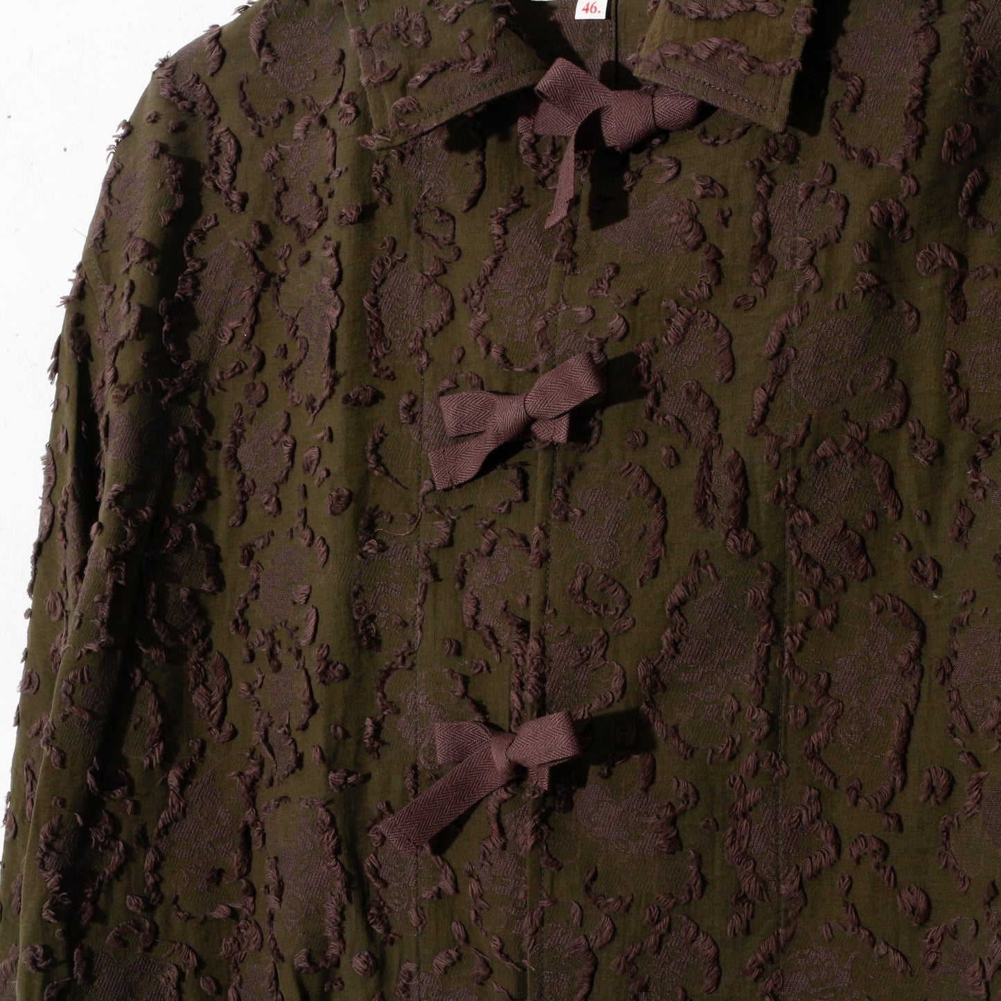 VICK CAMO RIBBON SHIRT /brown