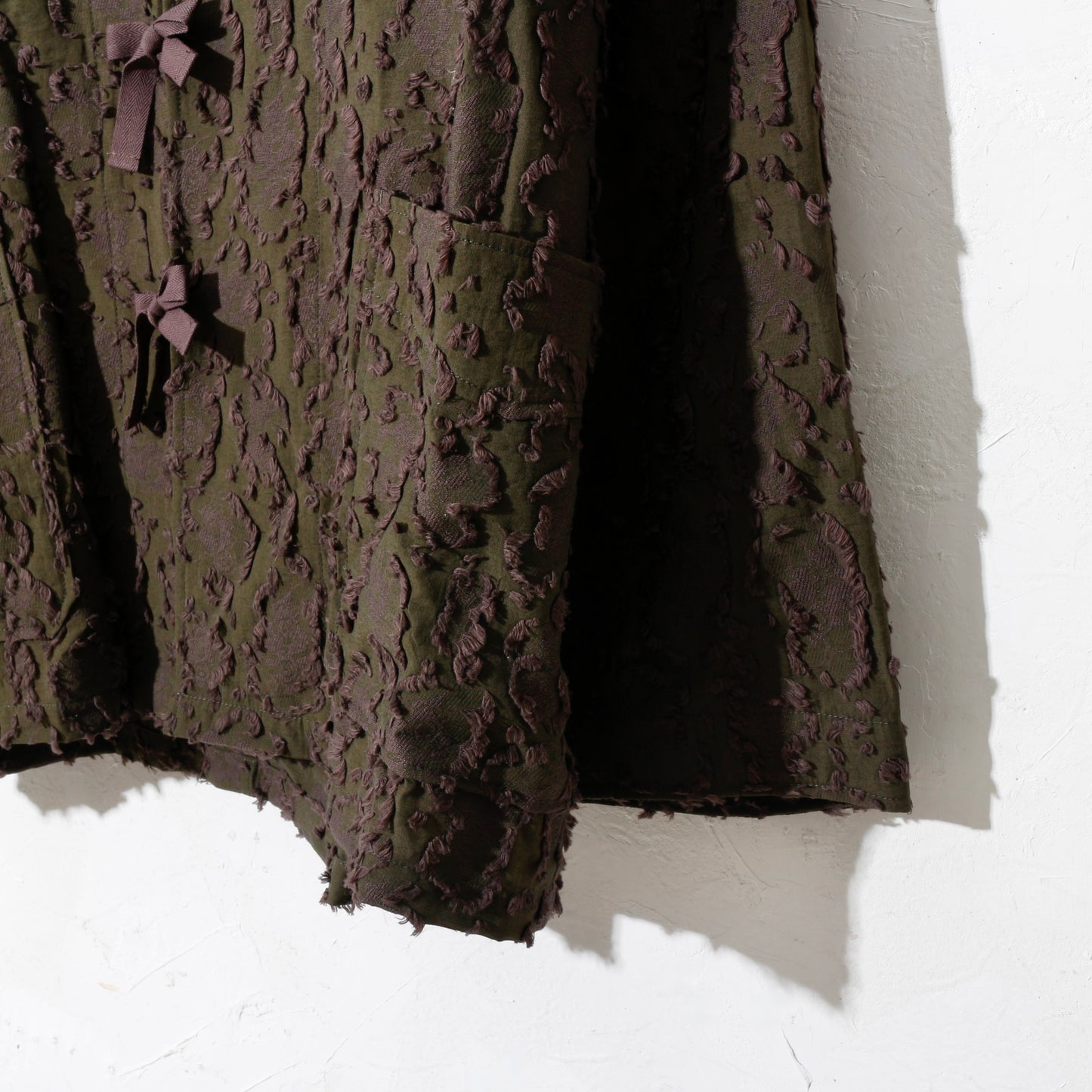 VICK CAMO RIBBON SHIRT /brown
