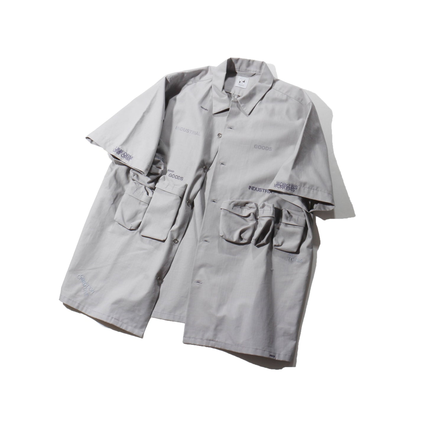HIDESIGN / OPEN COLLAR WORK SHIRT