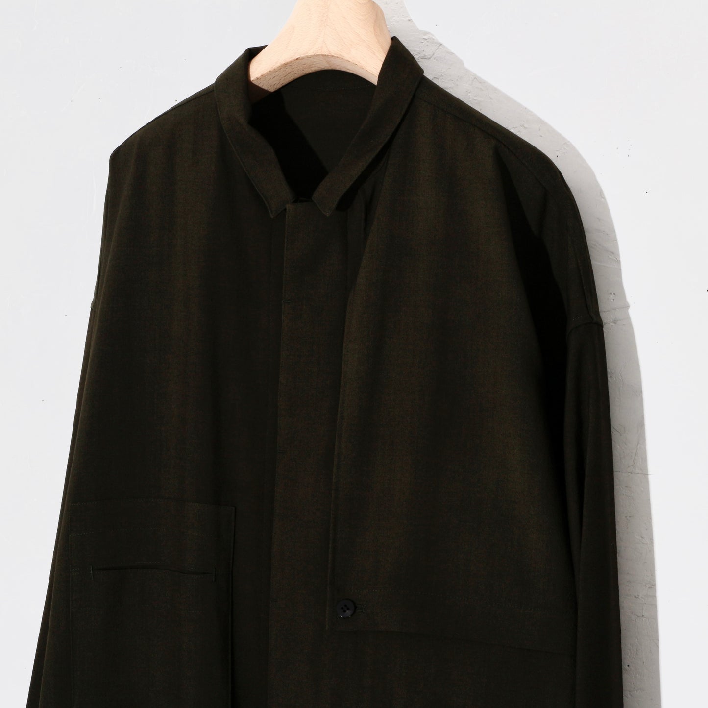 Uneven Dyed Jump Suit / D.green