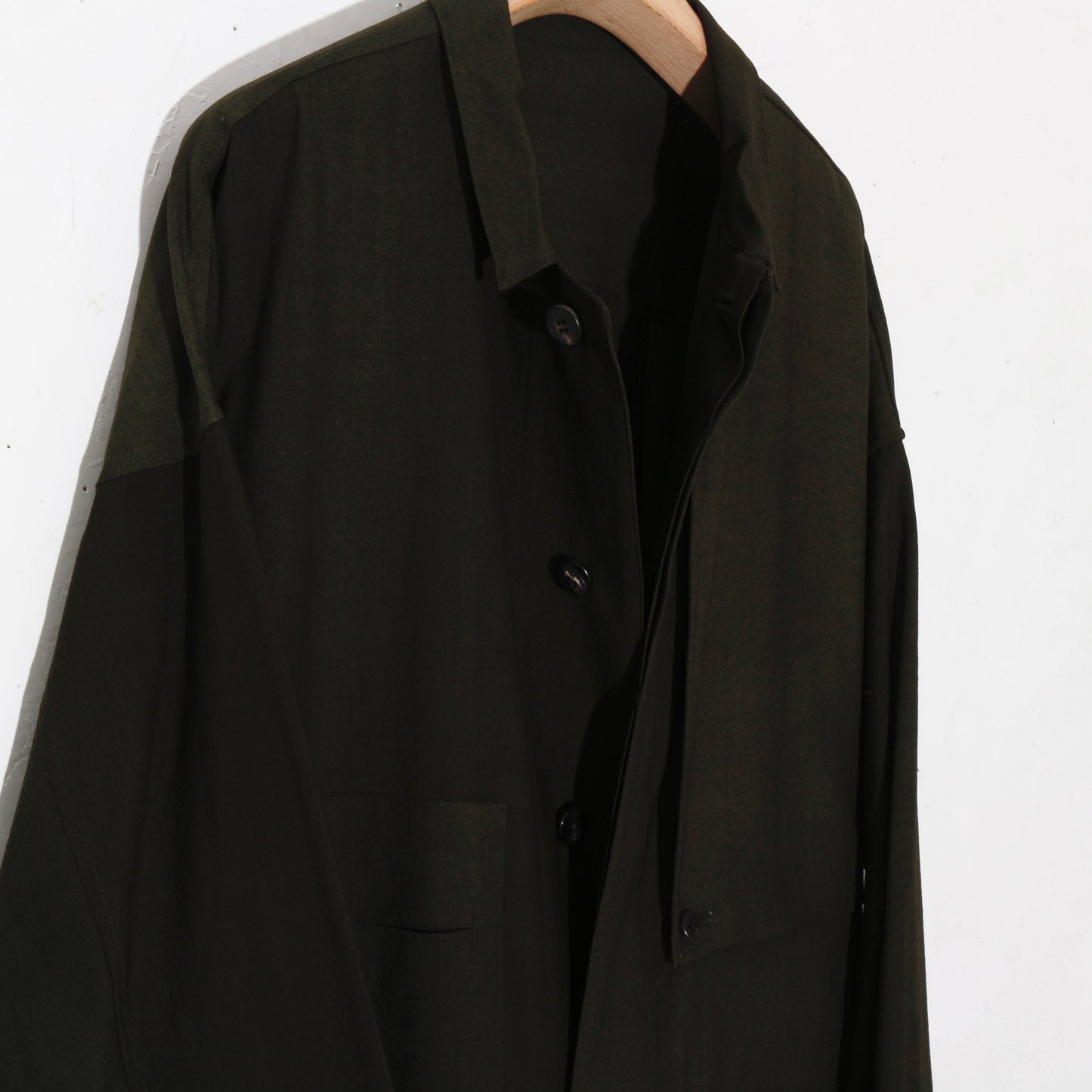 Uneven Dyed Jump Suit / D.green