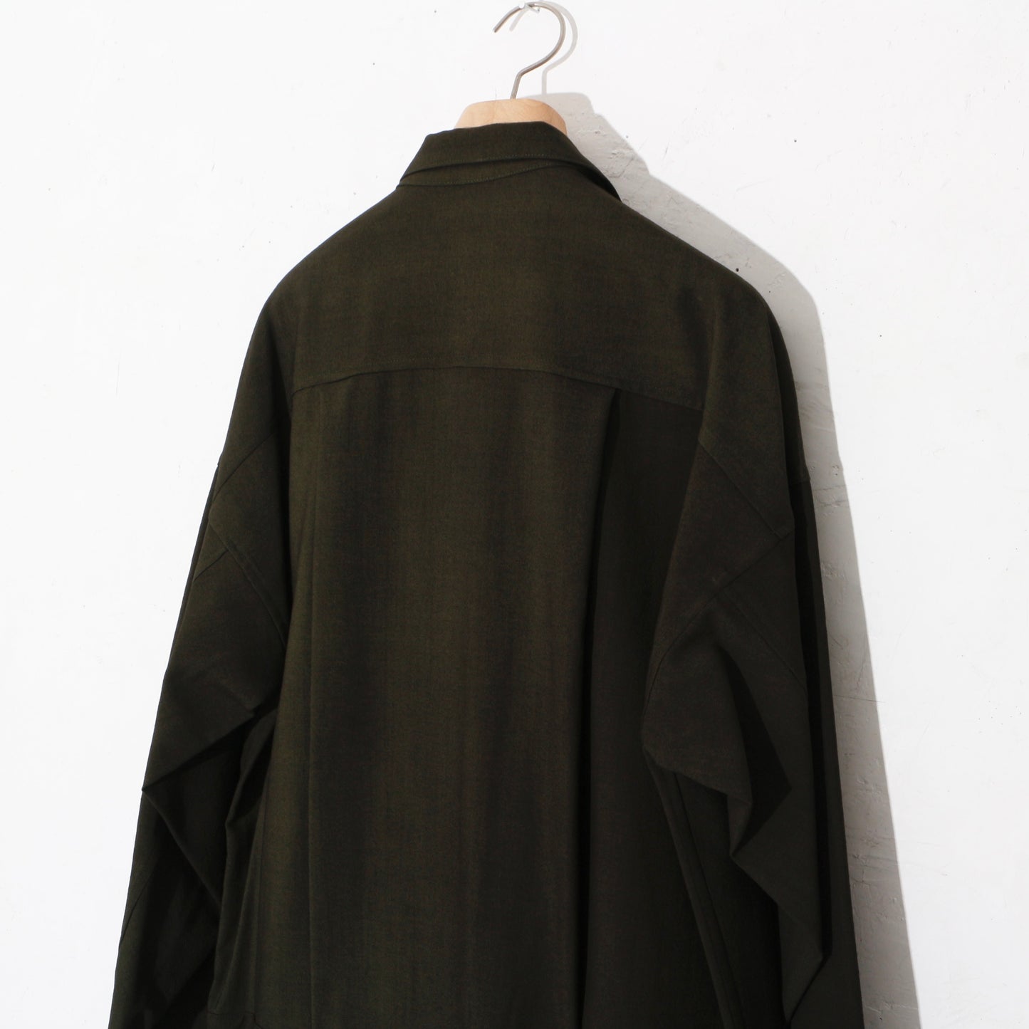 Uneven Dyed Jump Suit / D.green
