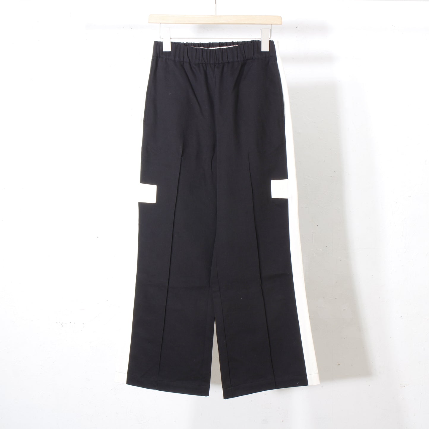 暮chic / クロスラインパンツ / new black