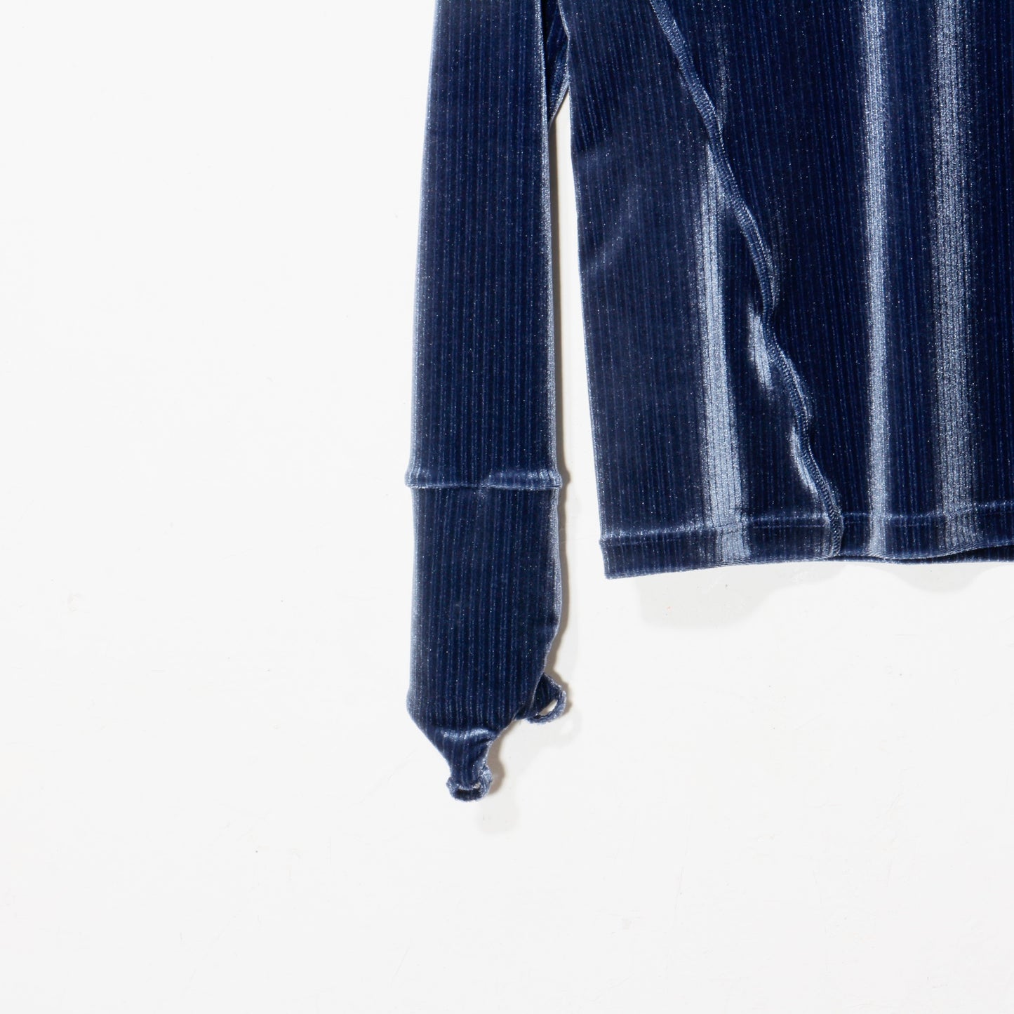 FLEX VELVET CUFF-GLOVE LONG TEE / navy