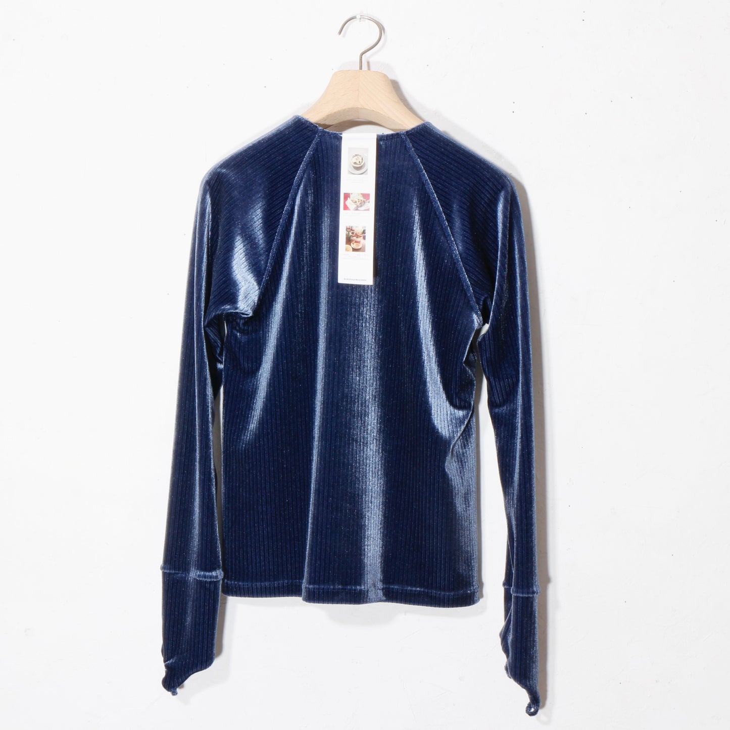 FLEX VELVET CUFF-GLOVE LONG TEE / navy