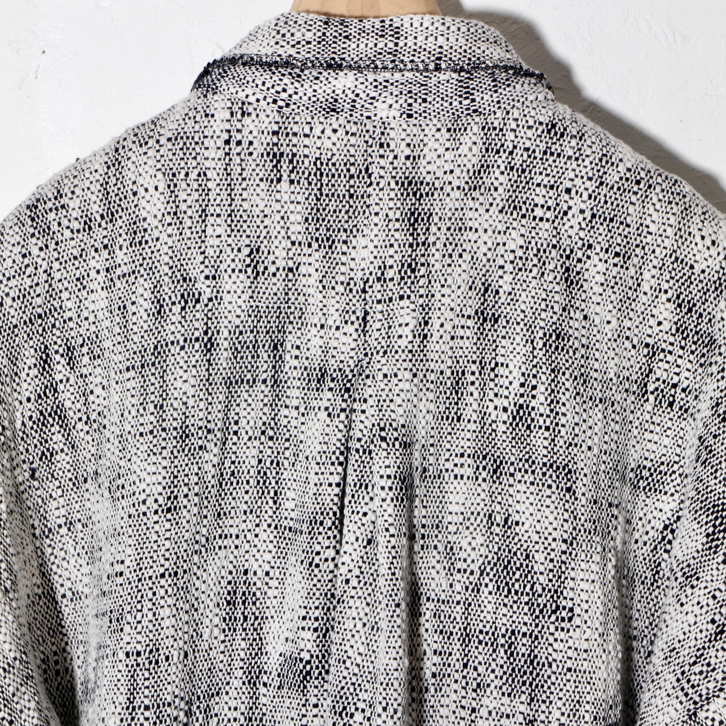 0 Count KhadiCotton Jacket / wh×na