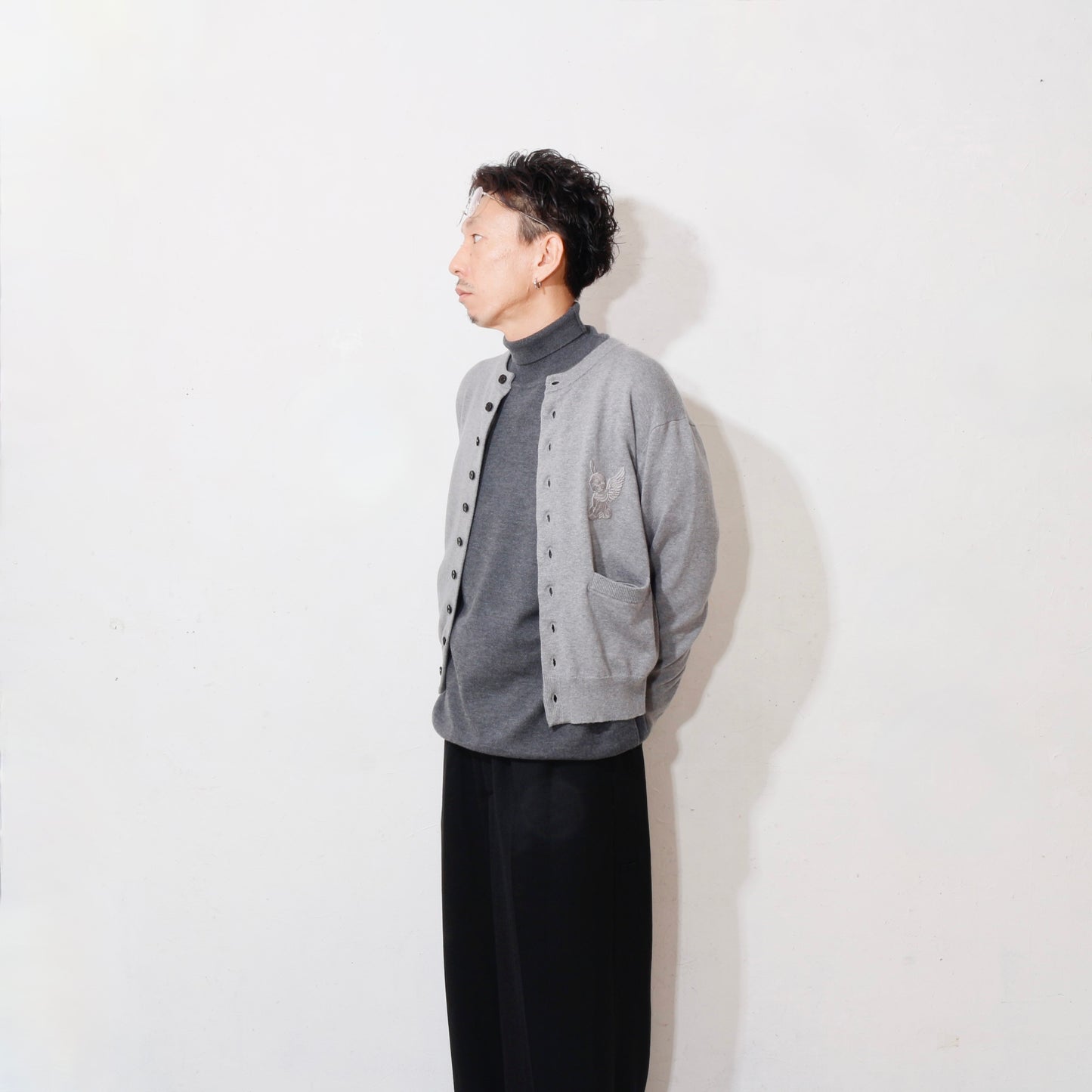 10 BUTTONS CARDIGAN /grey