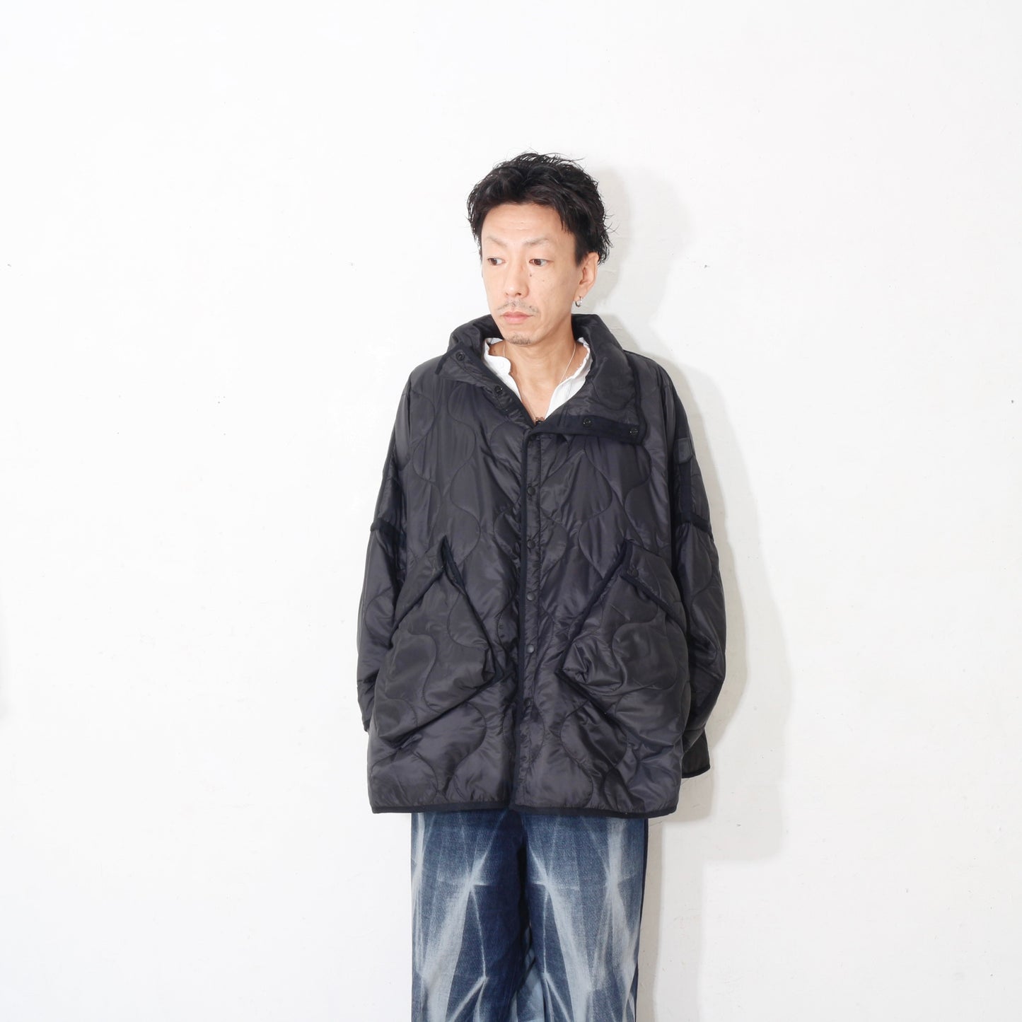 FUTON QUILT COAT / bk
