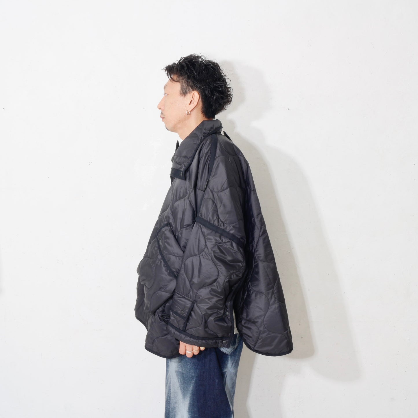 FUTON QUILT COAT / bk