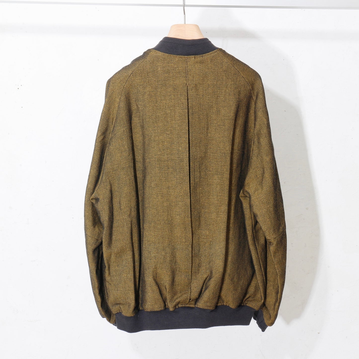 Reversible Linen Wool Blouson / yellow