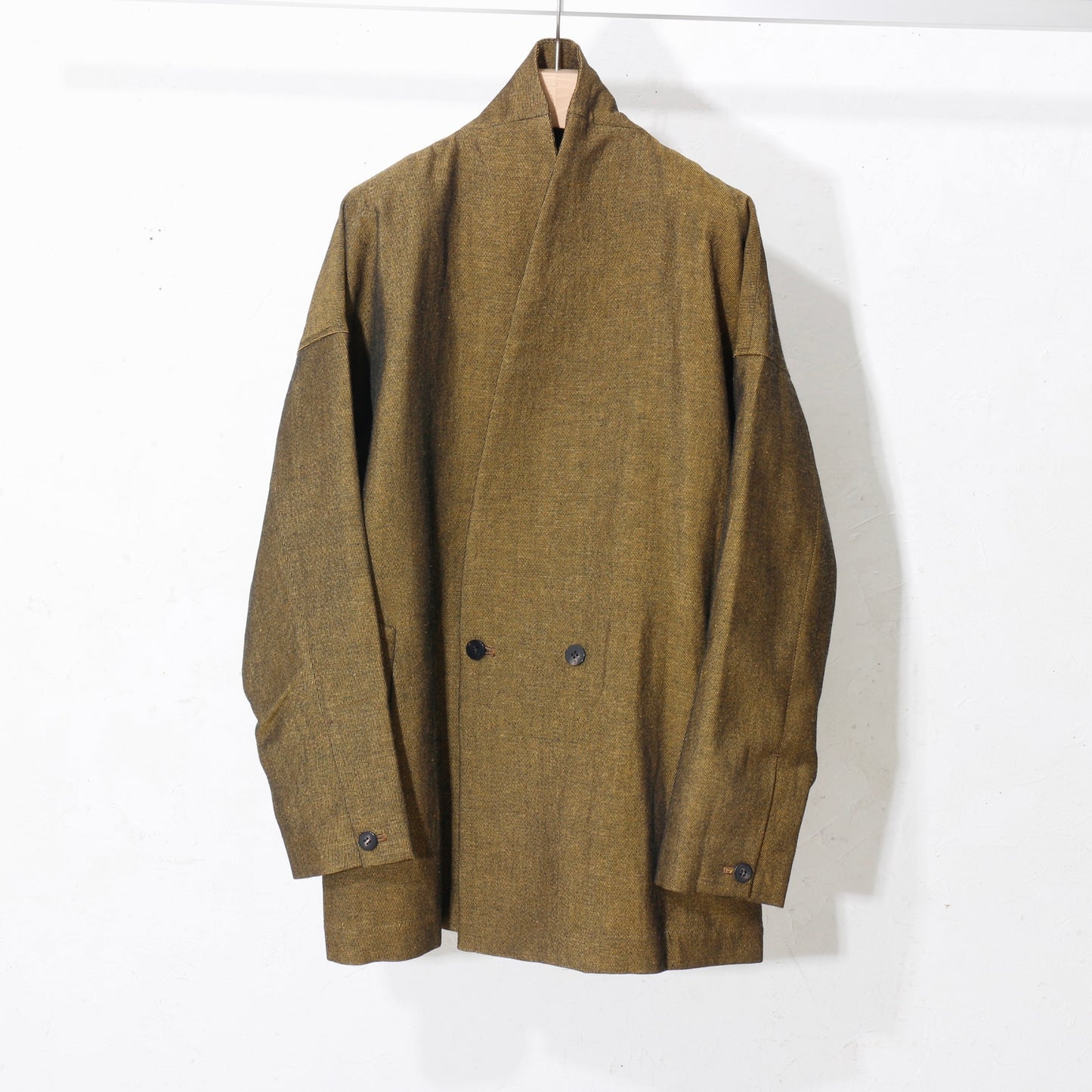 Linen Wool Jacket / yellow
