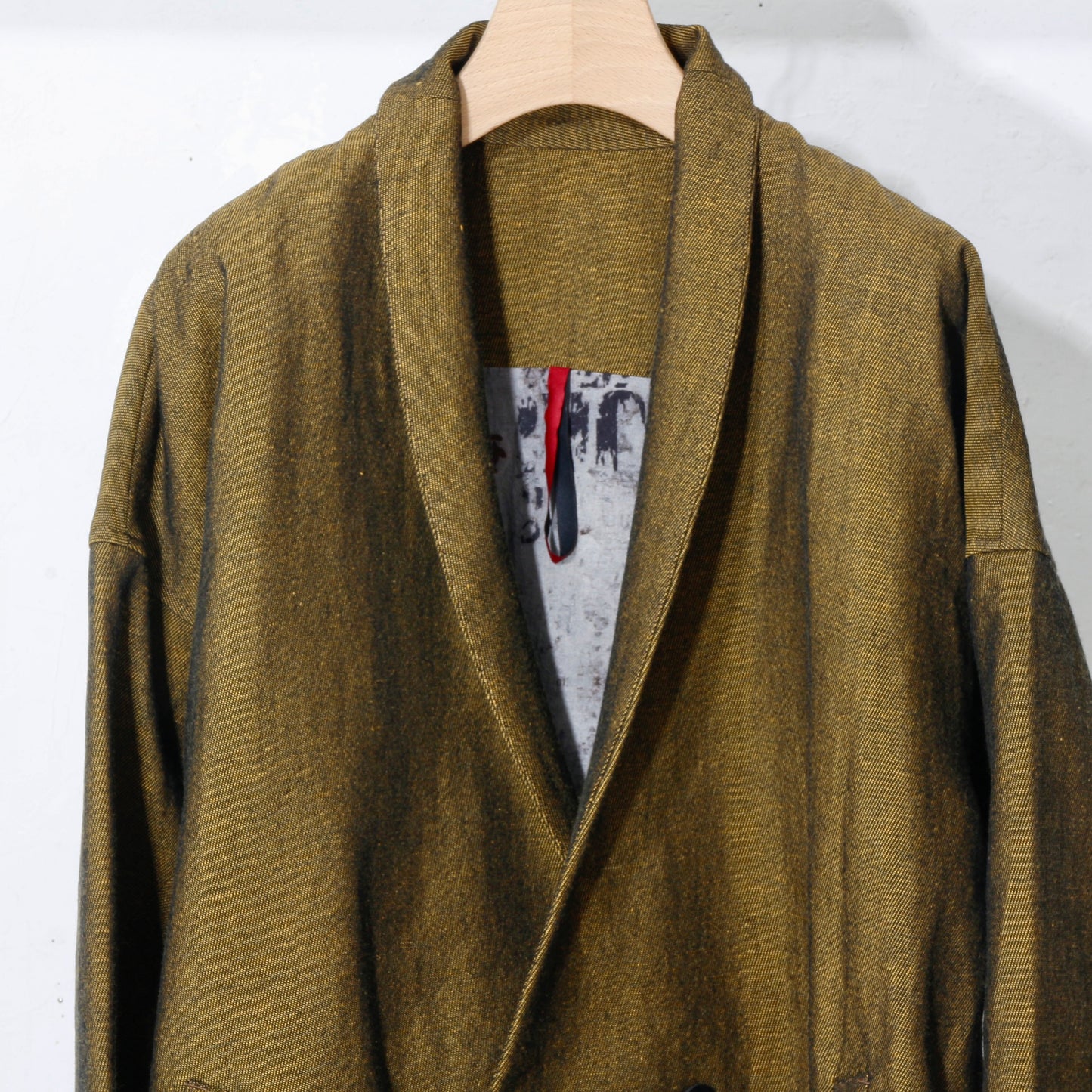 Linen Wool Jacket / yellow