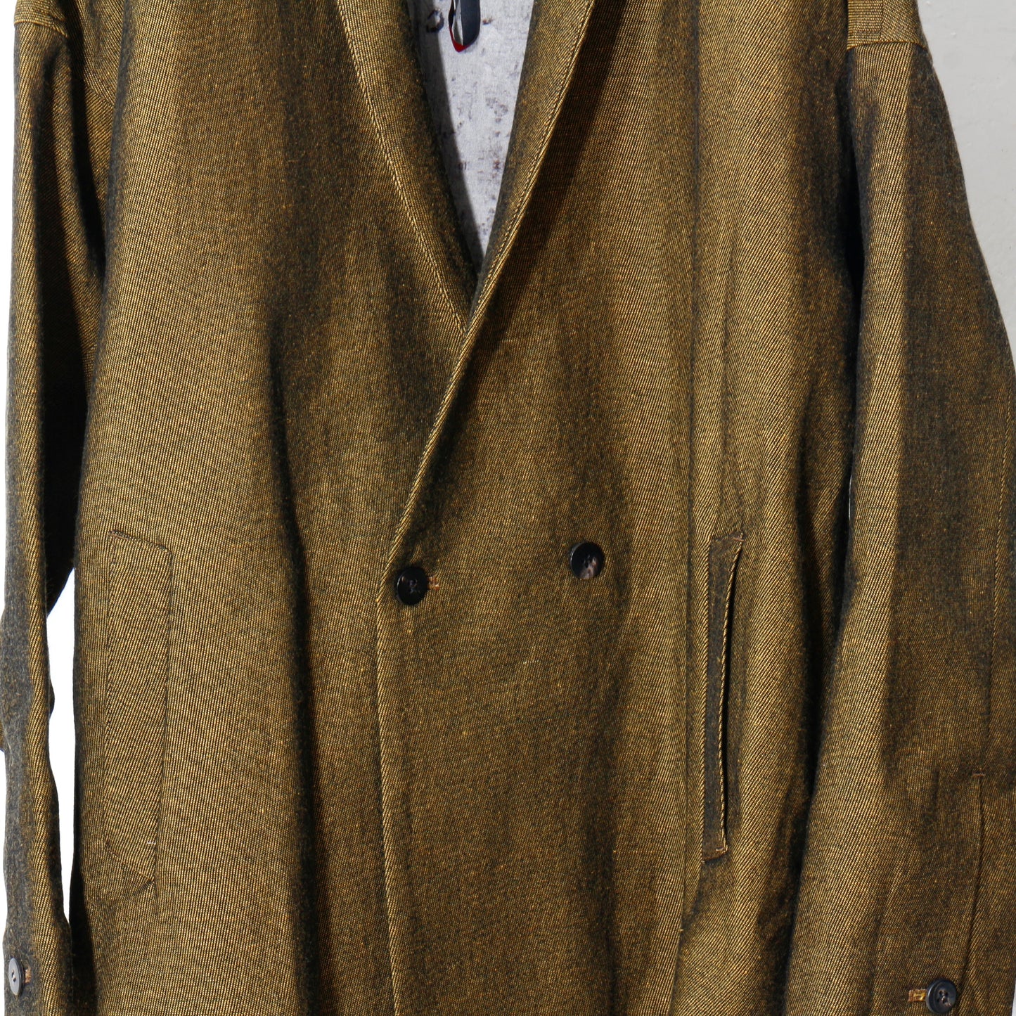 Linen Wool Jacket / yellow