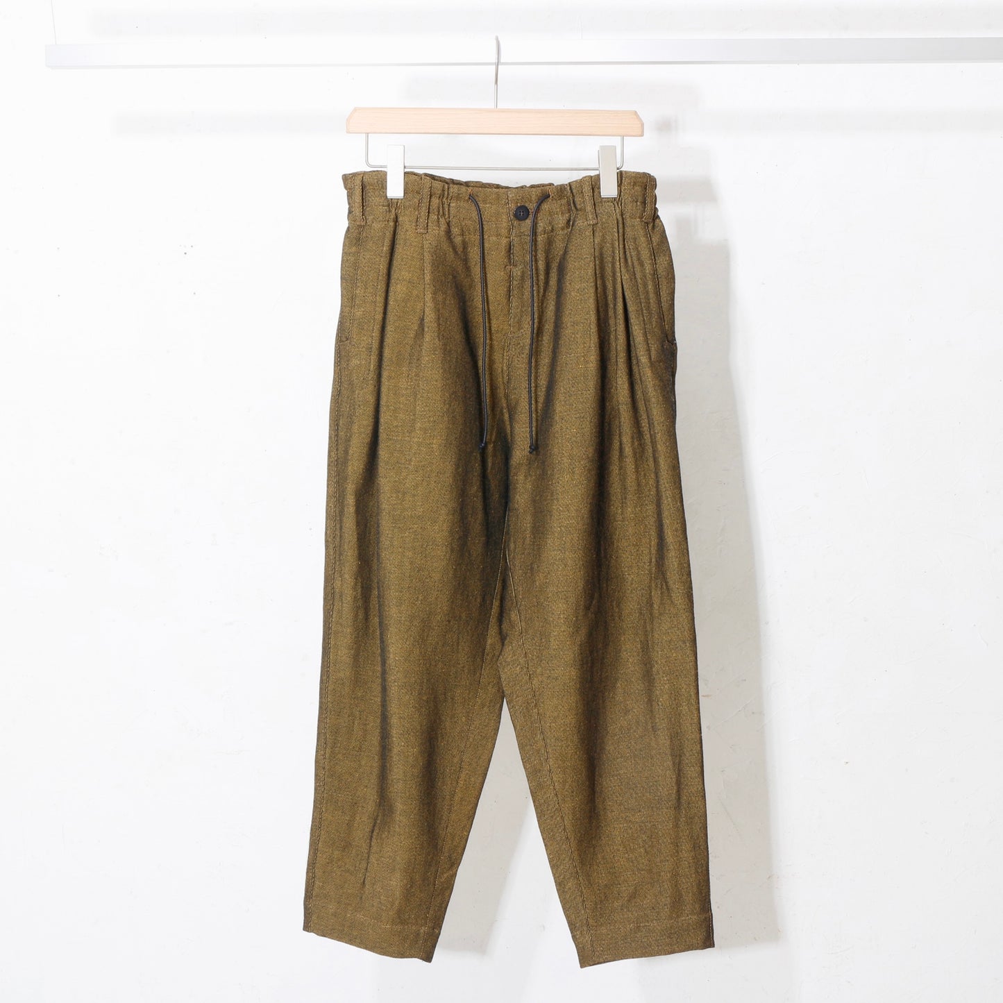 Linen Wool Gokuraku Pants / yellow