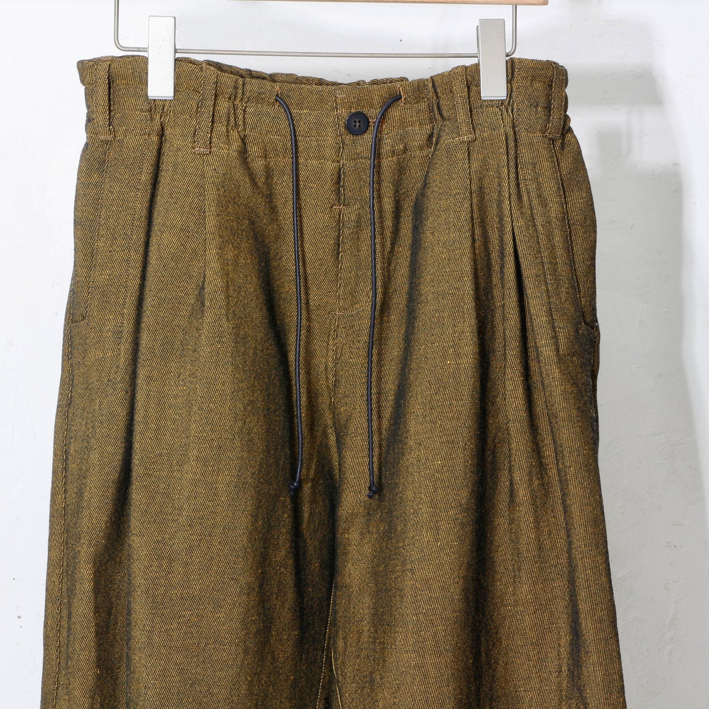 Linen Wool Gokuraku Pants / yellow