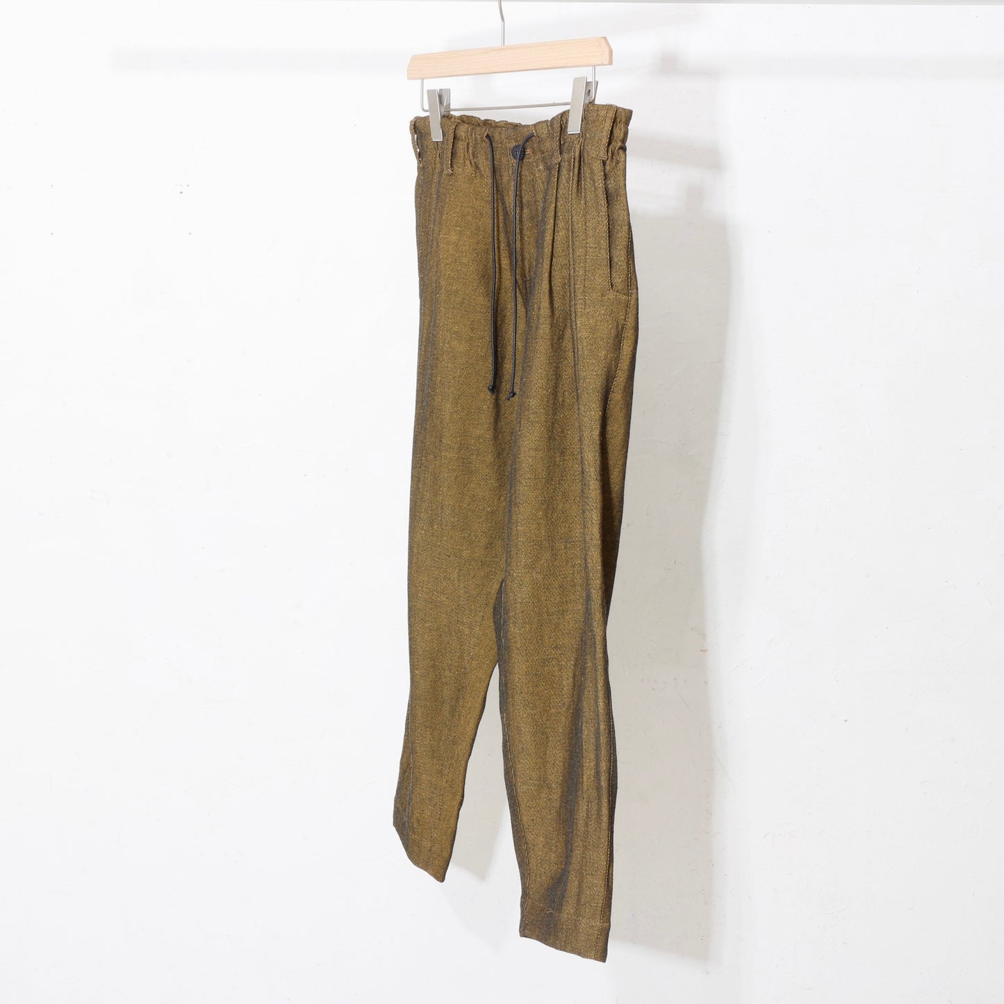 Linen Wool Gokuraku Pants / yellow