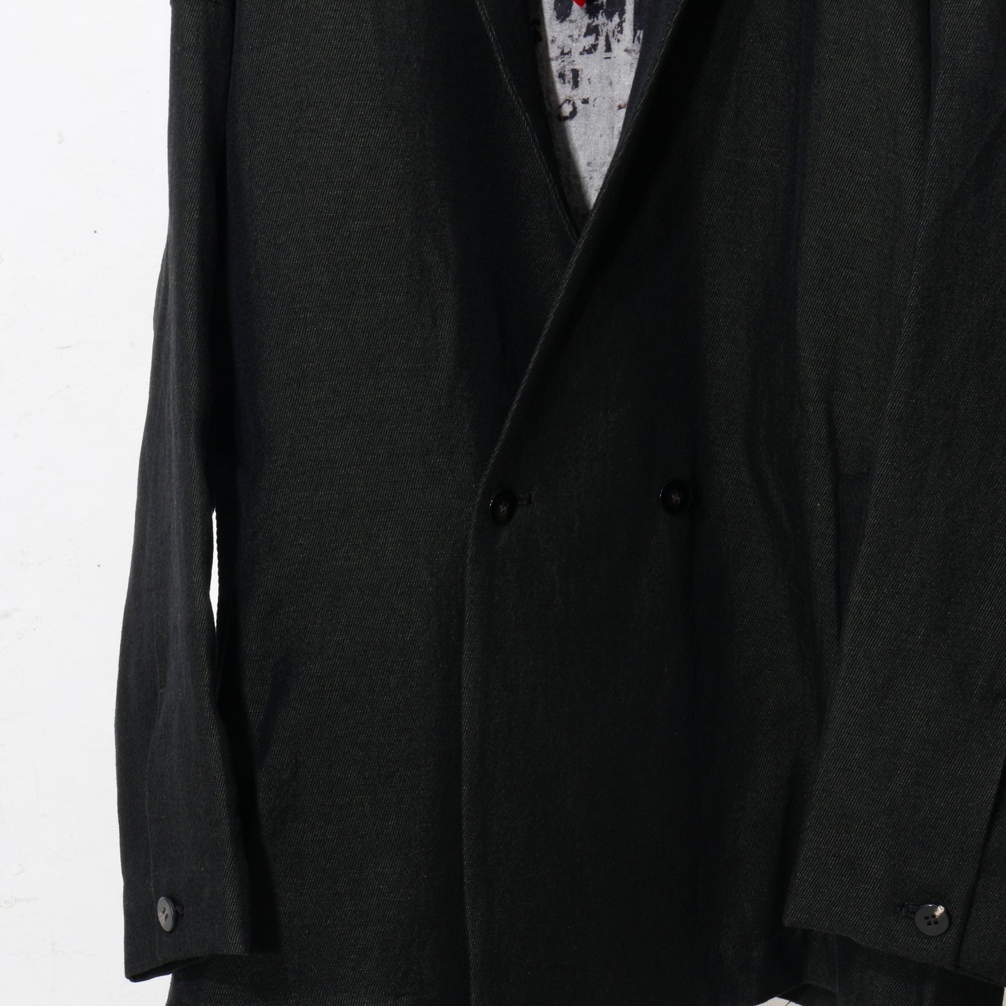 Linen Wool Jacket / kahki black