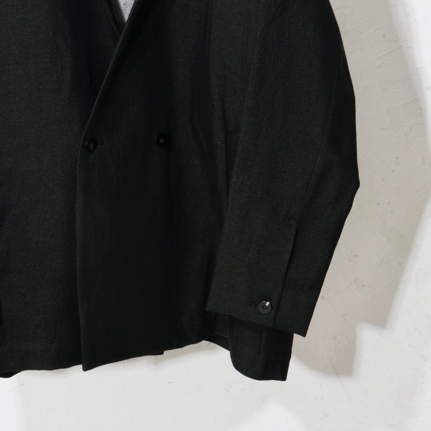 Linen Wool Jacket / kahki black