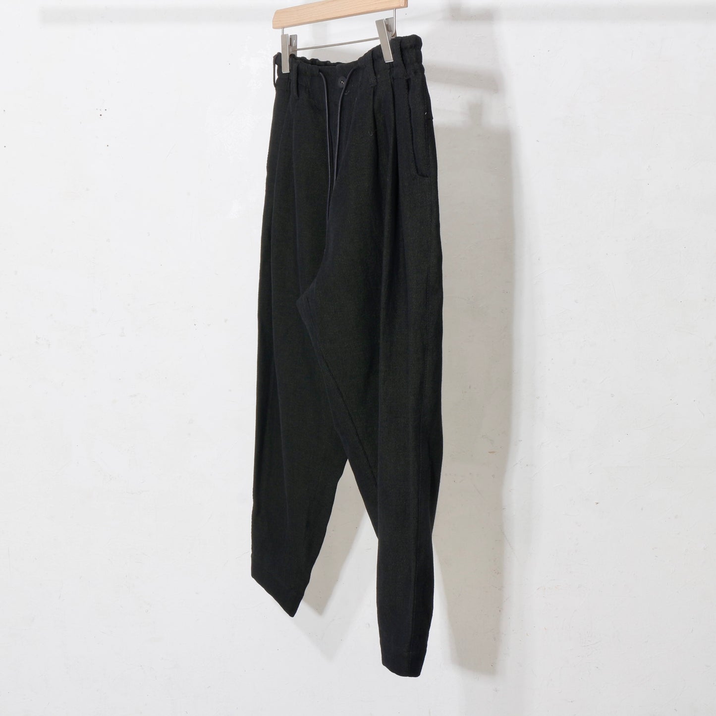 Linen Wool Gokuraku Pants / khaki black