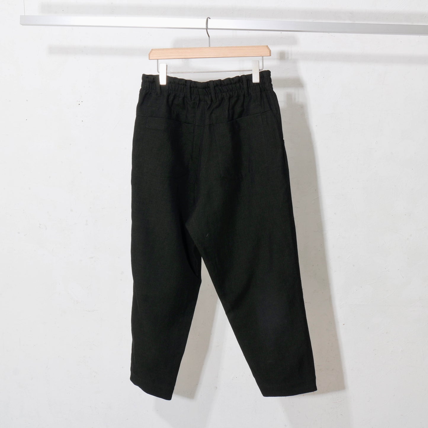 Linen Wool Gokuraku Pants / khaki black