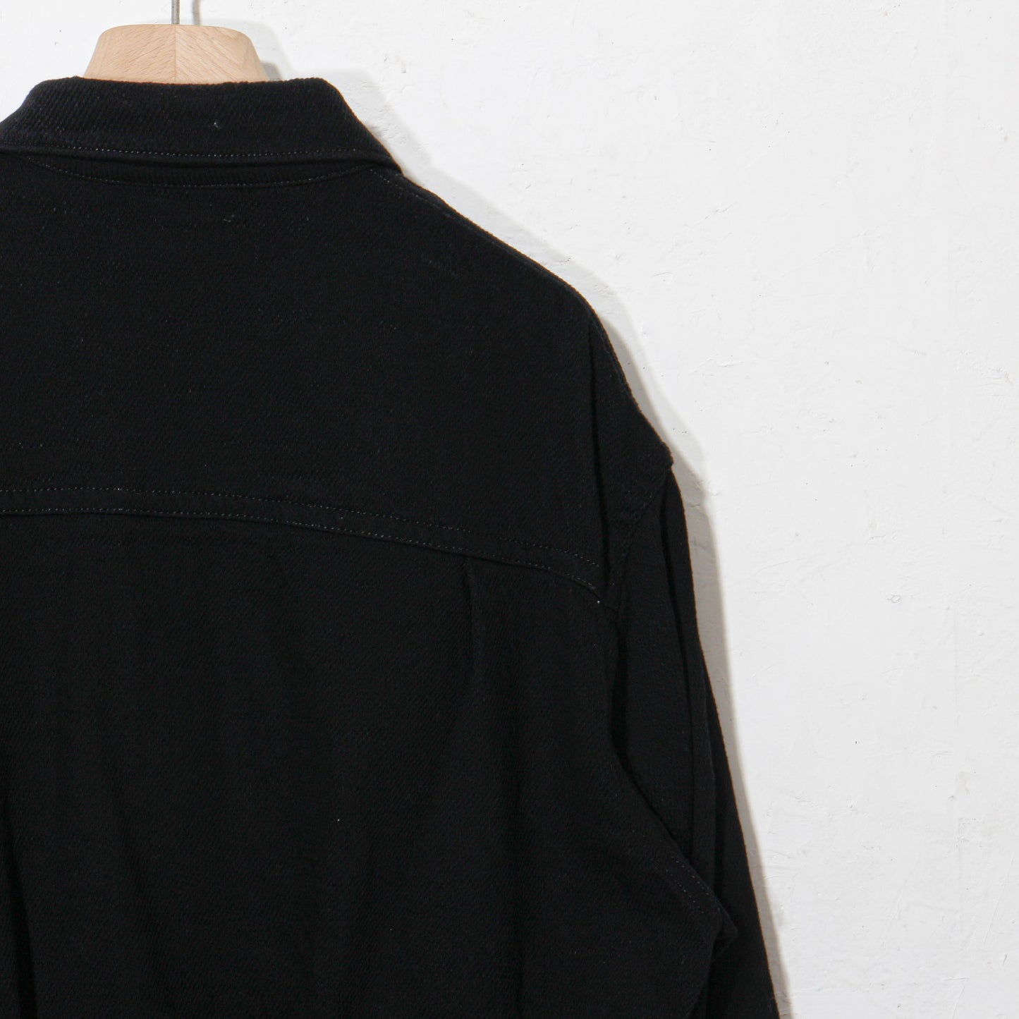 written by /thick twill denim jacket /black