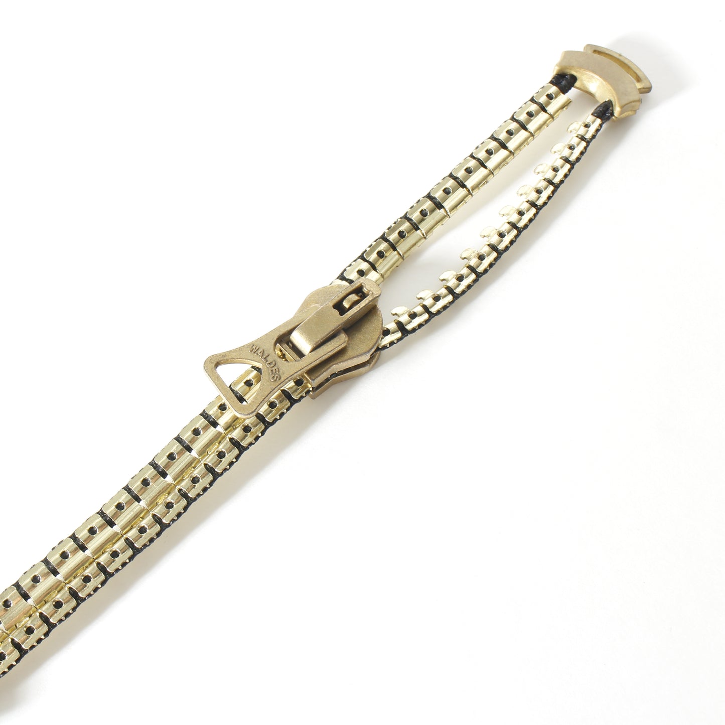 zip bracelet / gold /black / silver