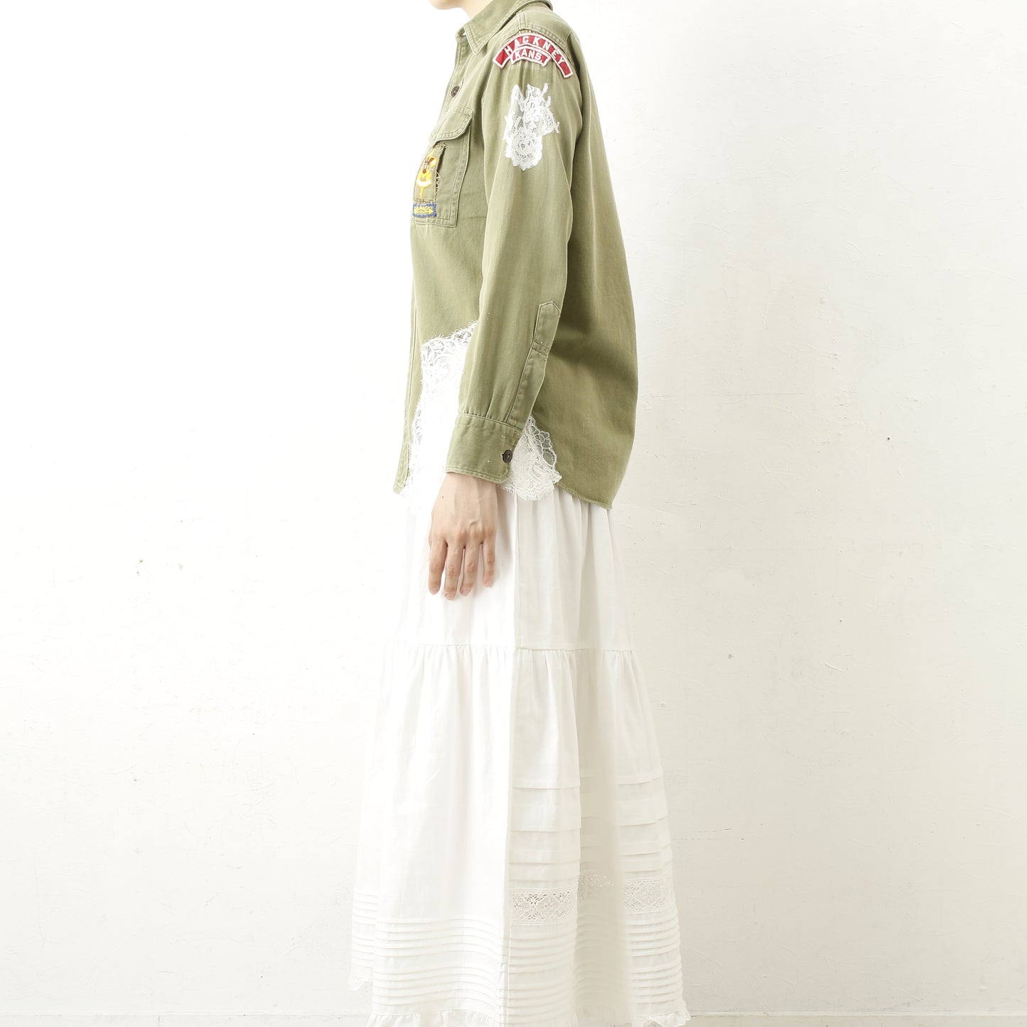 overlace /lace boy scouts shirt