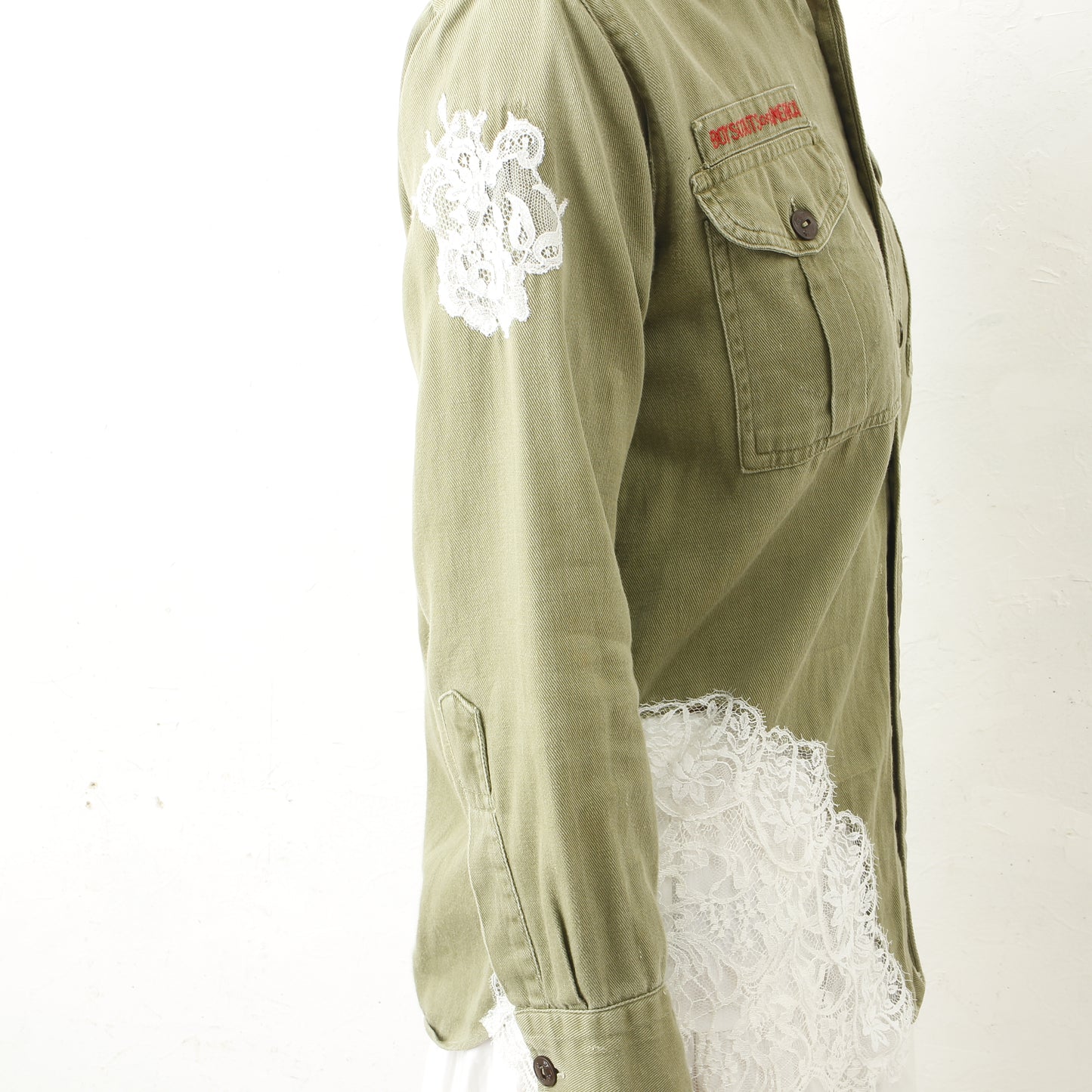 overlace /lace boy scouts shirt
