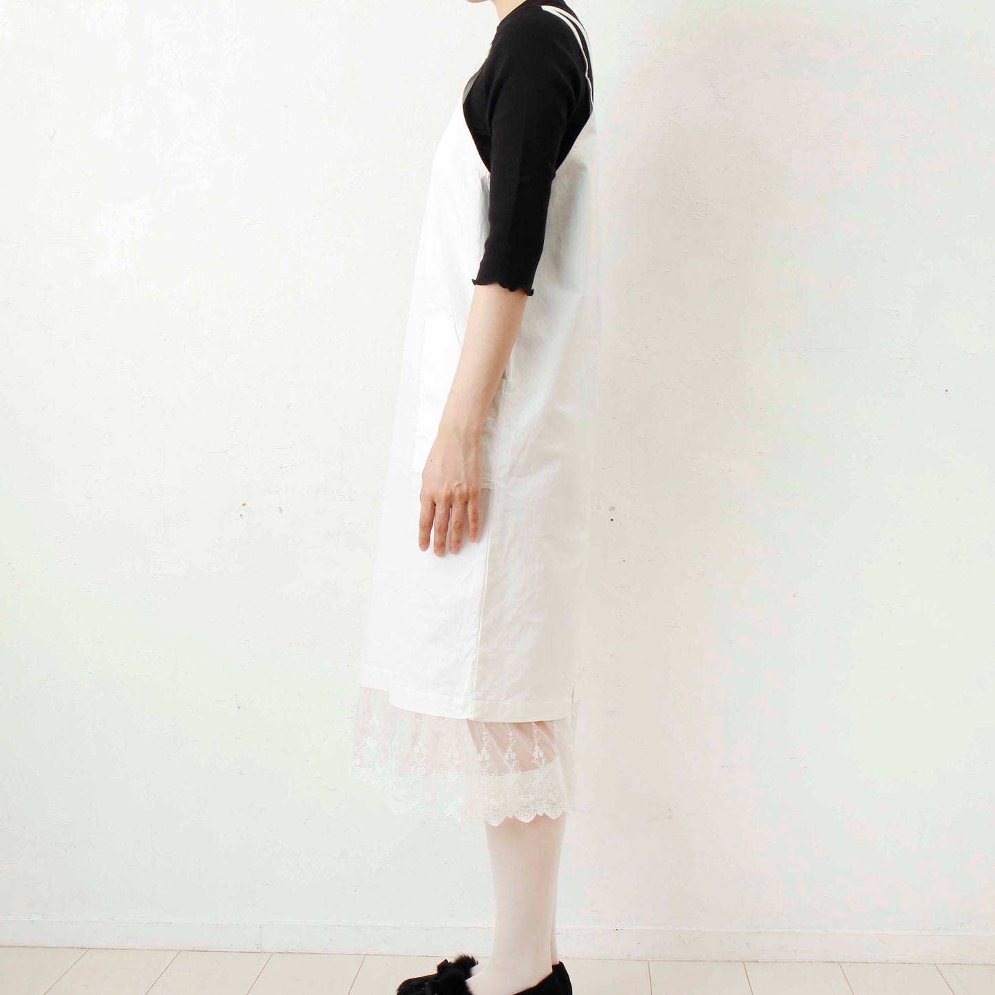 overlace /lace apron onepiece