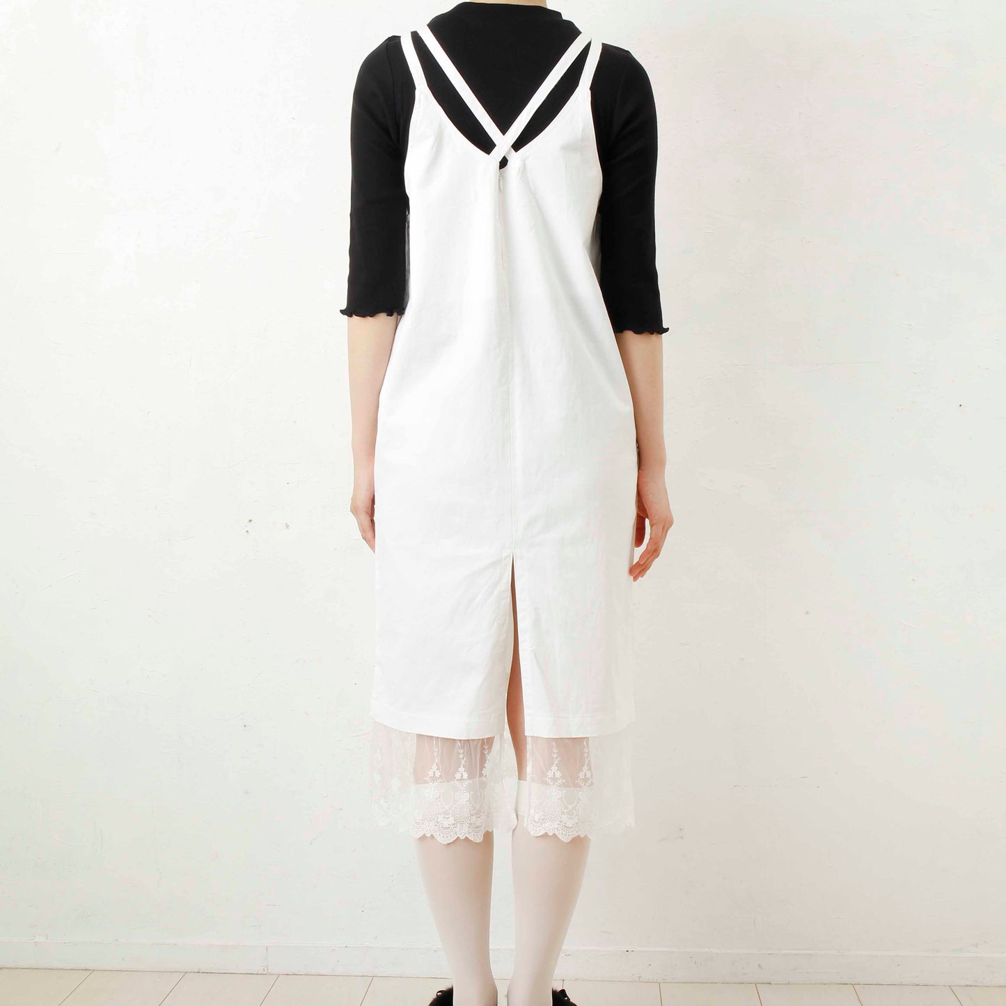overlace /lace apron onepiece