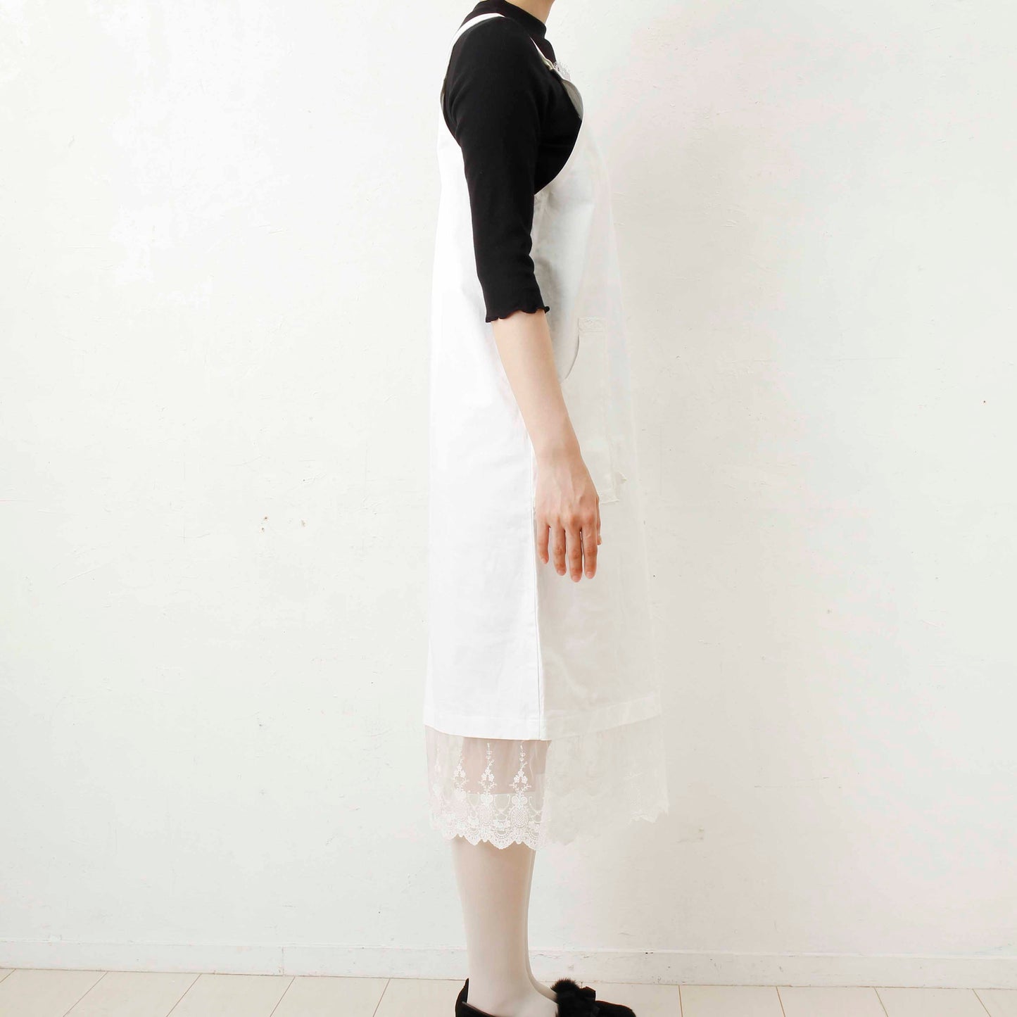 overlace /lace apron onepiece