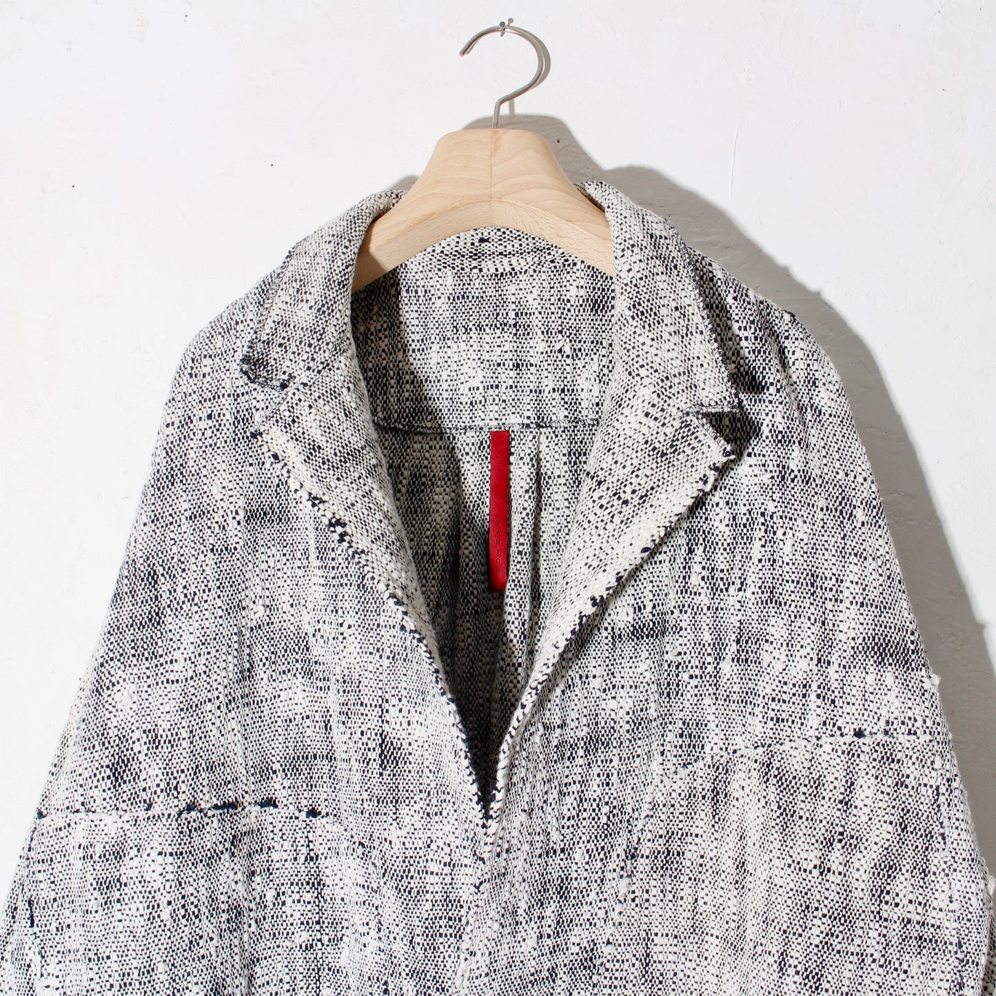 0 Count KhadiCotton Jacket / navy×white